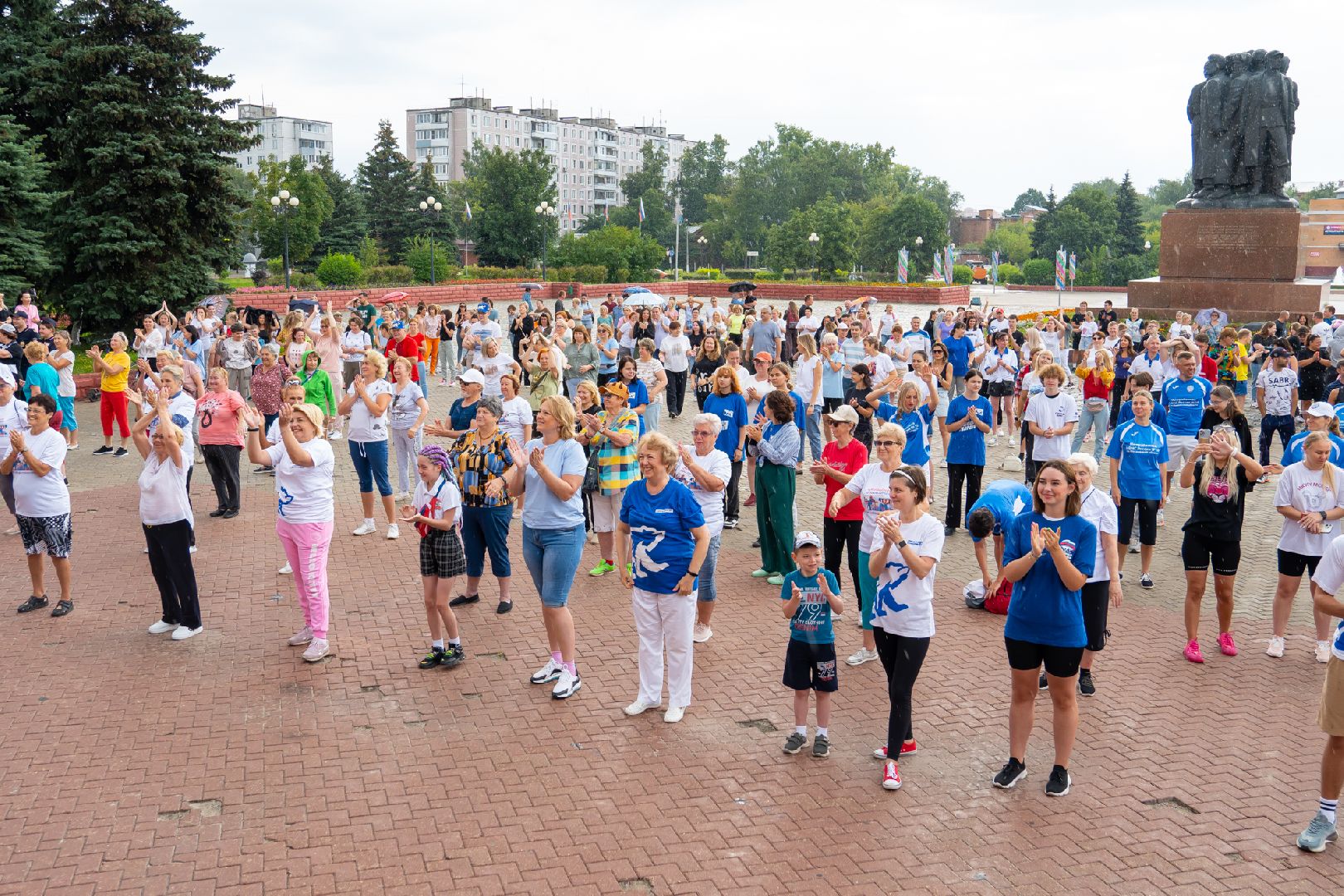 Акция, спорт, День физкультурника, Бодрое утро, Орехово-Зуево