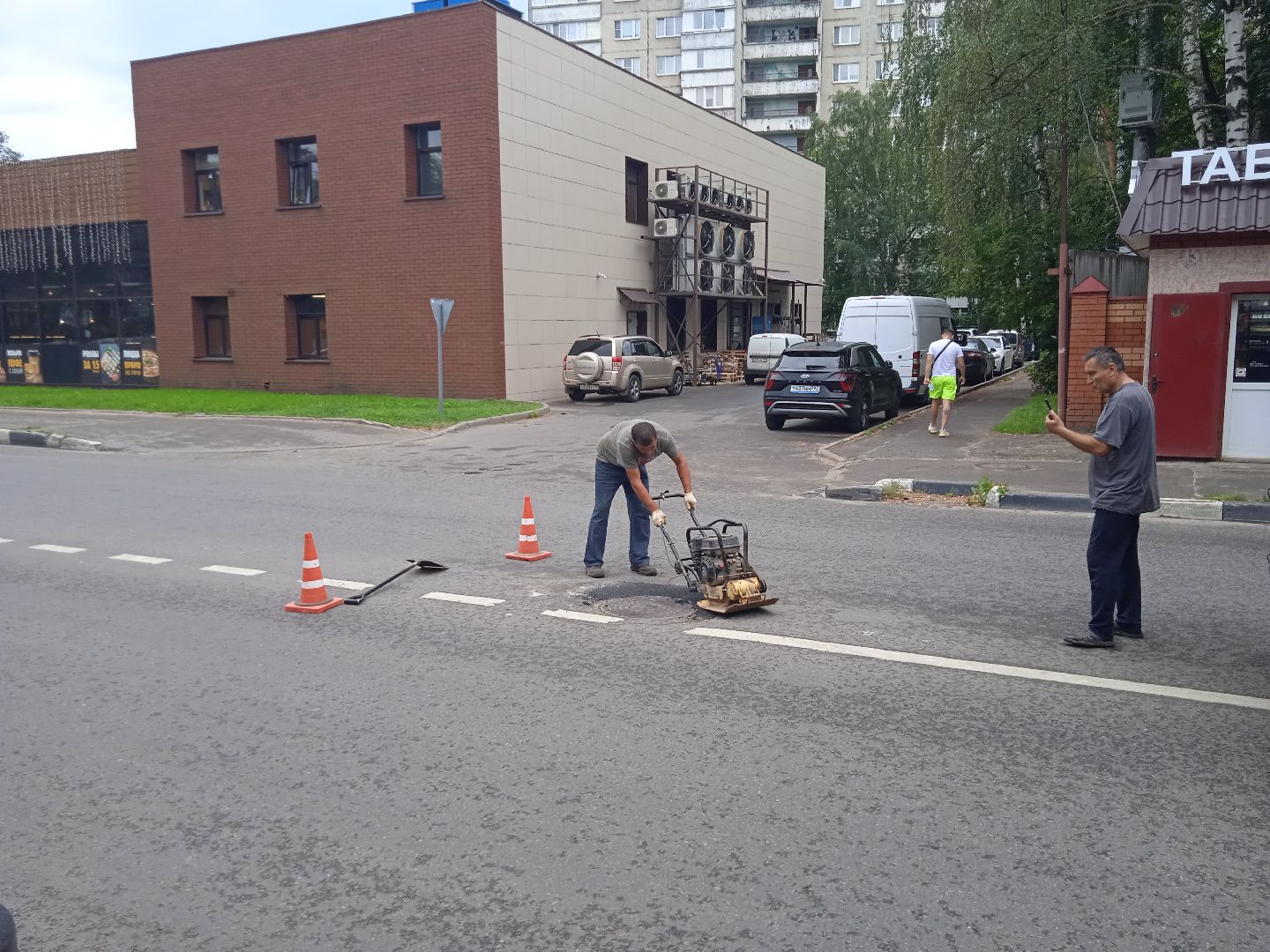 ямочный, ремонт, ливневая, канализация, ливнёвка, колодцы, Дзержинского