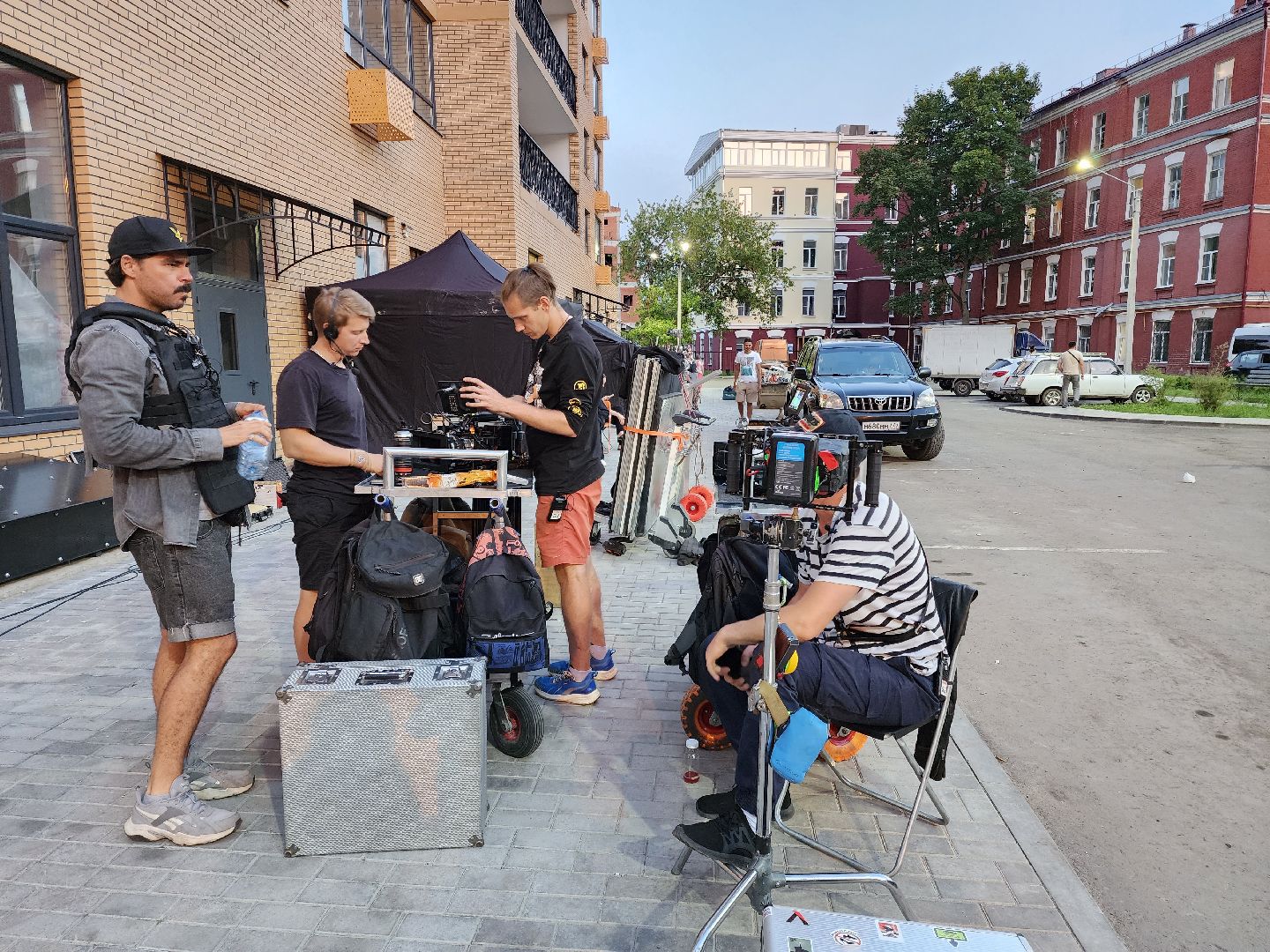 Раменское, культура, двор на улице Чугунова стал съёмочной площадкой сериала СашаТаня