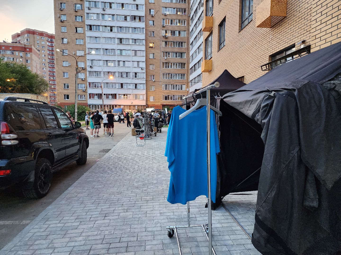 Раменское, культура, двор на улице Чугунова стал съёмочной площадкой сериала СашаТаня