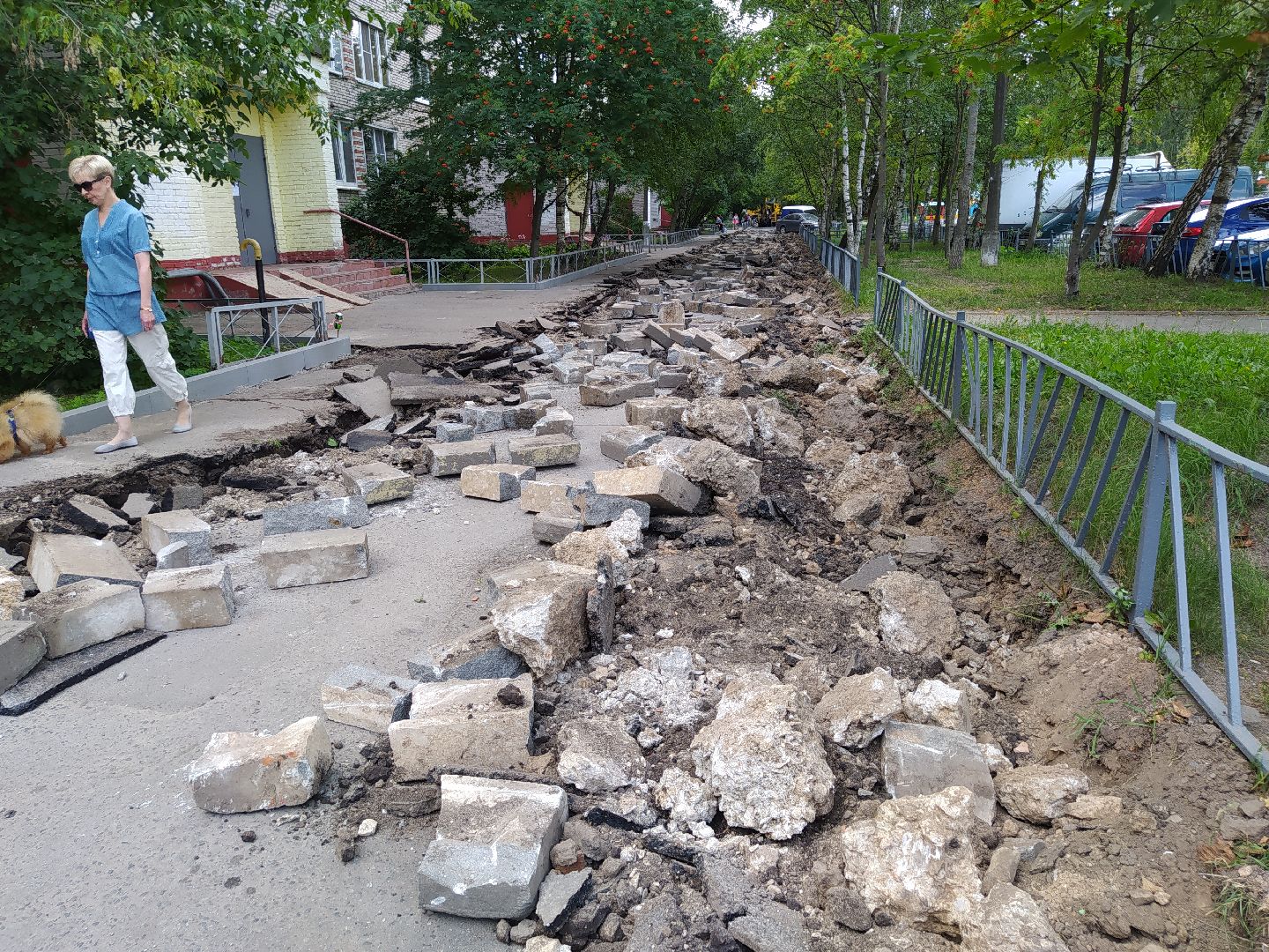 Нахабино, благоустройство, ремонт, двор