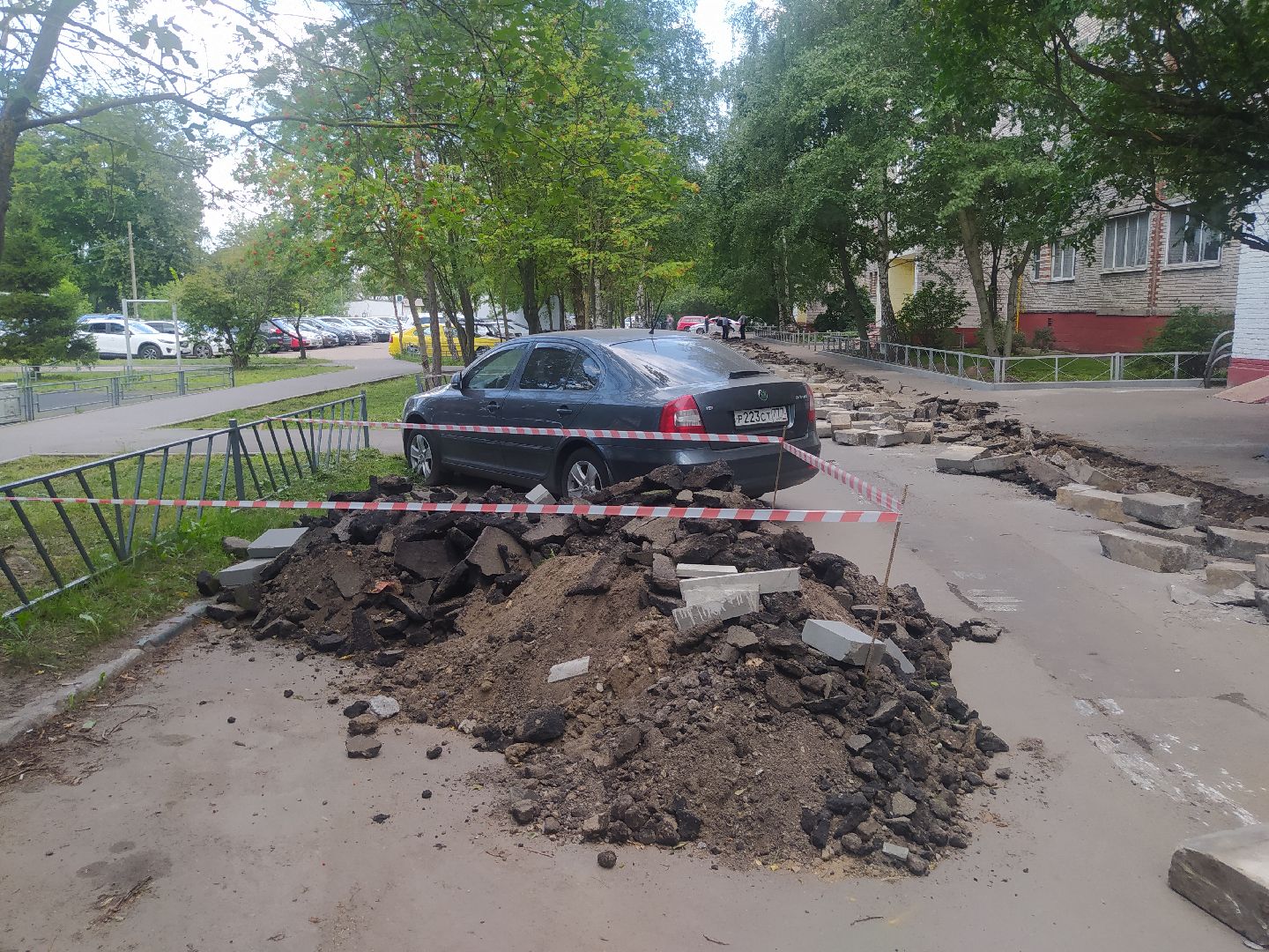 Нахабино, благоустройство, ремонт, двор