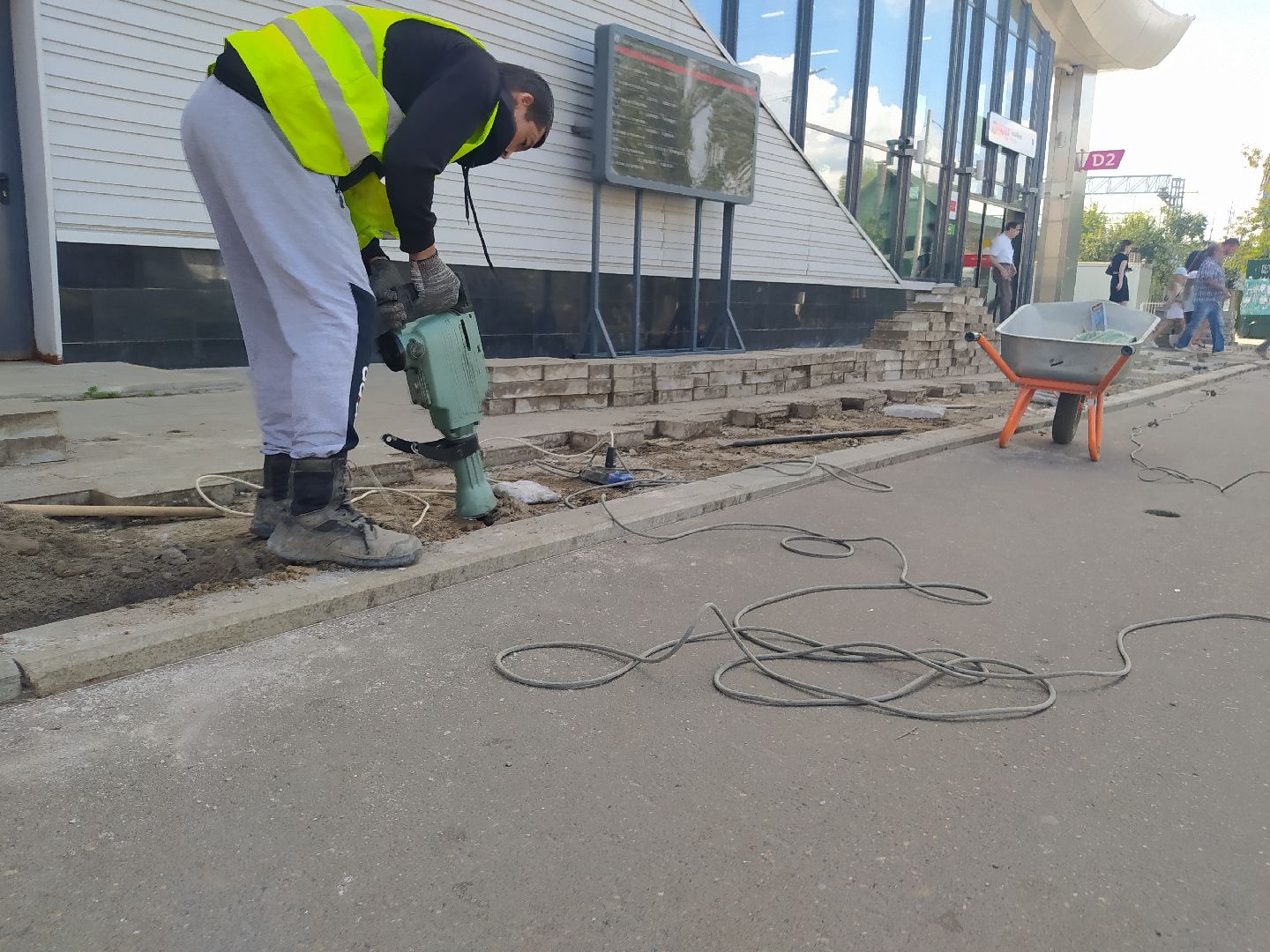 Нахабино, платформа, ремонт