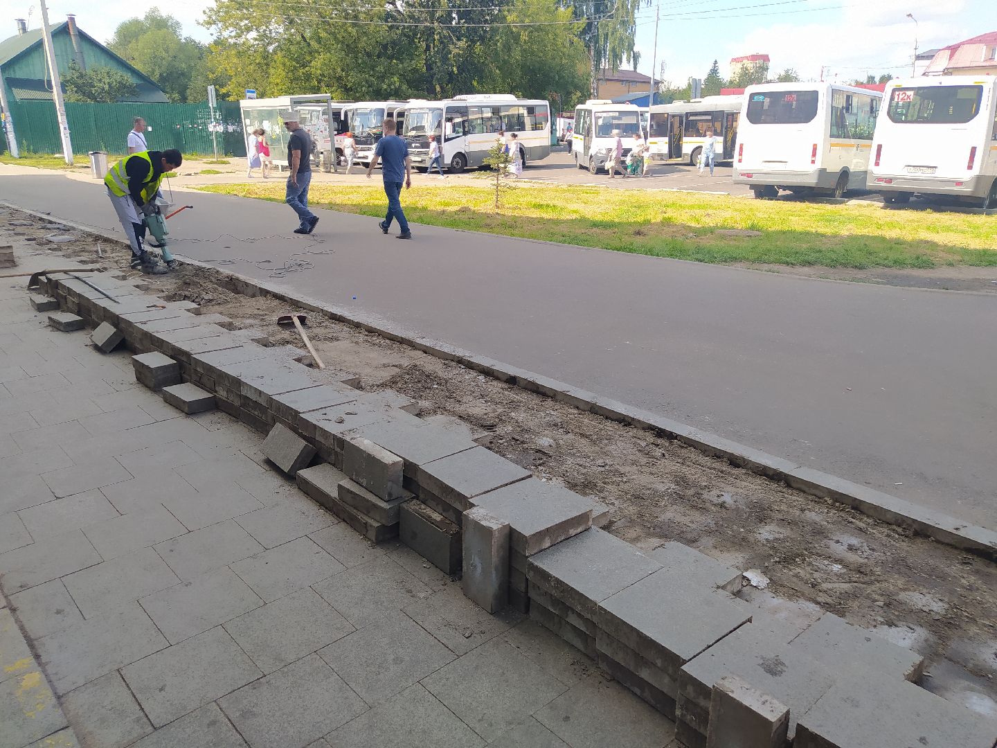 Нахабино, платформа, ремонт