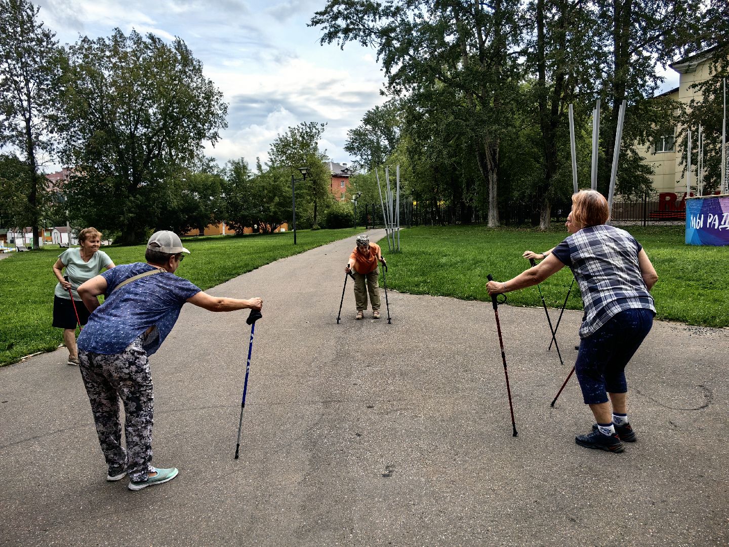 Ходьба, группа, Активное долголетие, парк