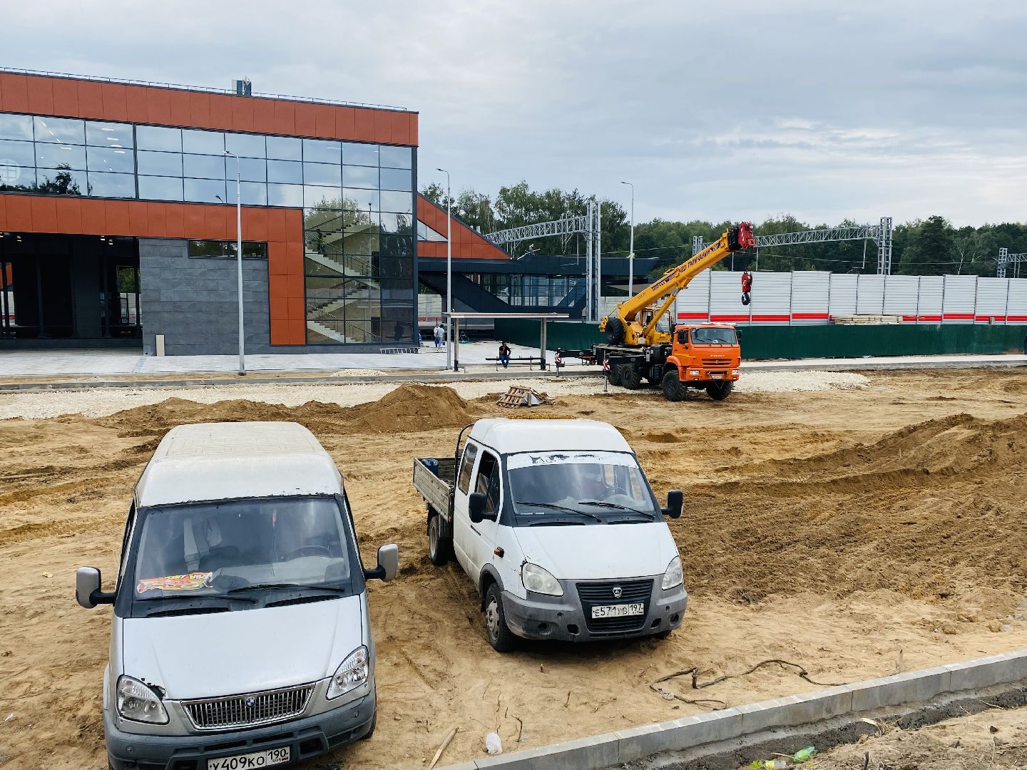 Балашиха, МЦД-4, платформа Ольгино, перехватывающая парковка