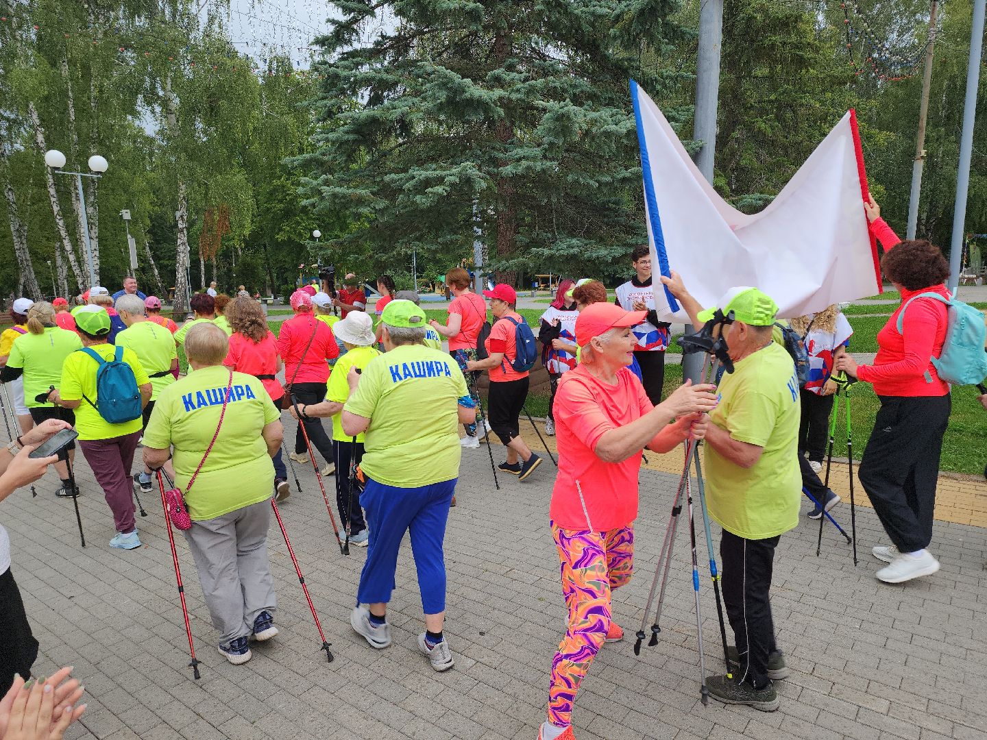 Кашира, Активное долголетие, скандинавская ходьба, марафон, День города