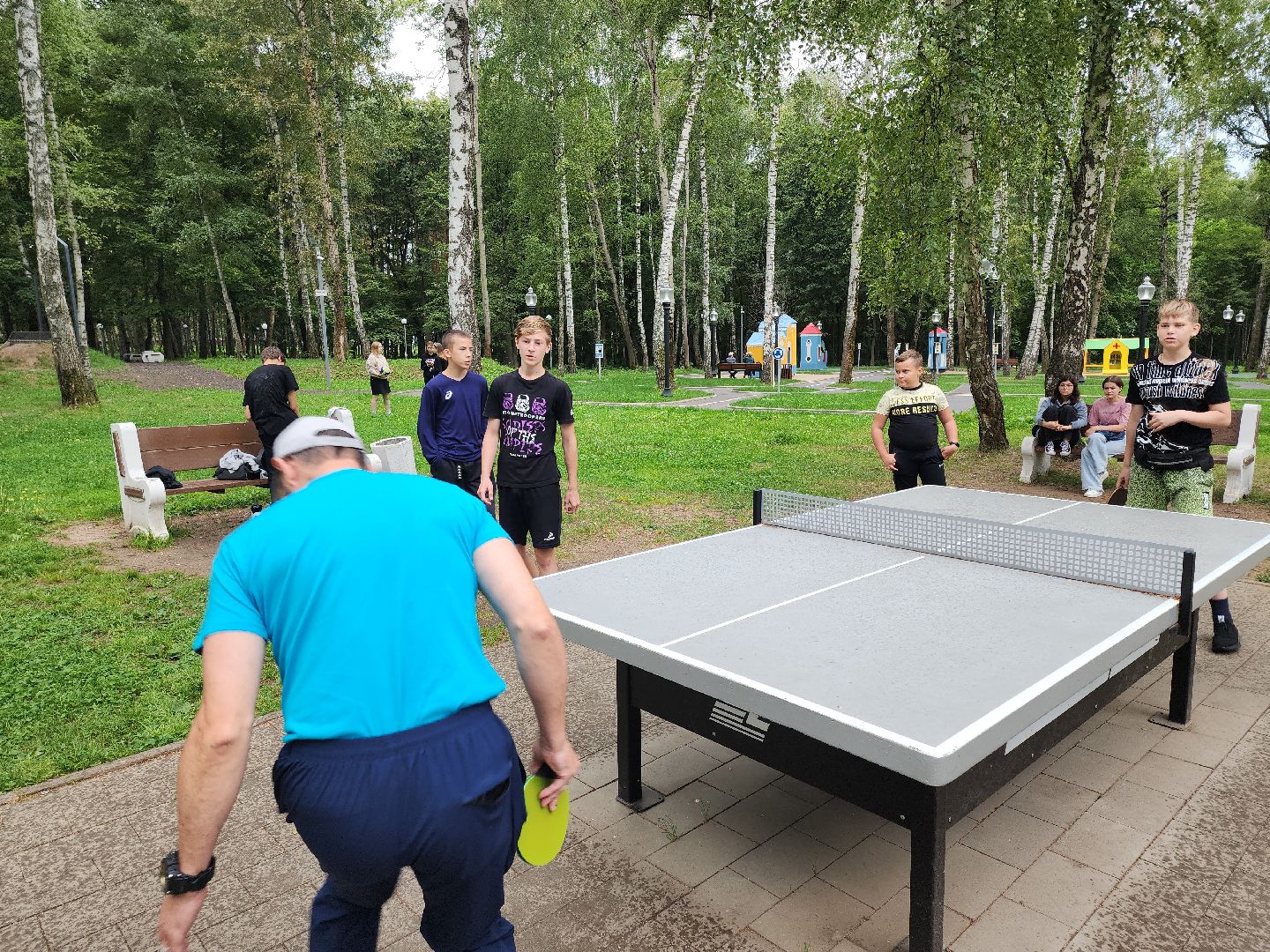 Кашира, День физкультурника, Городской парк, волейбол, баскетбол, шахматы, дартс