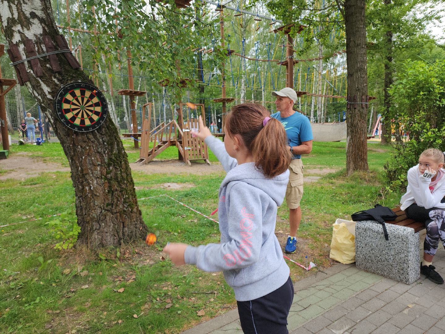 Кашира, День физкультурника, Городской парк, волейбол, баскетбол, шахматы, дартс