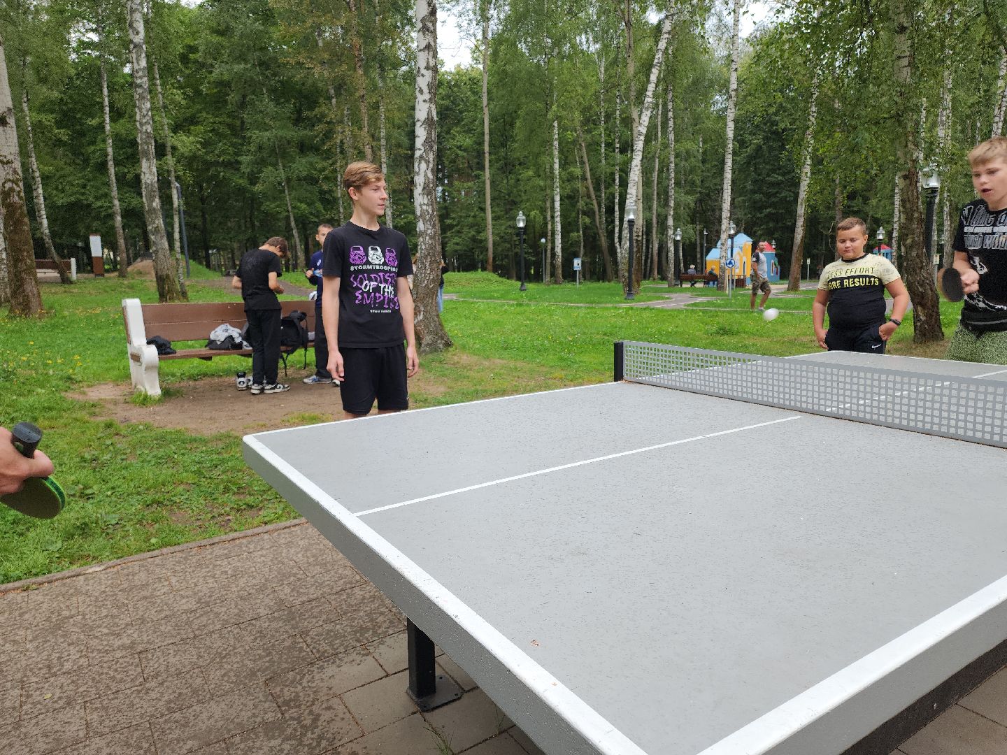 Кашира, День физкультурника, Городской парк, волейбол, баскетбол, шахматы, дартс