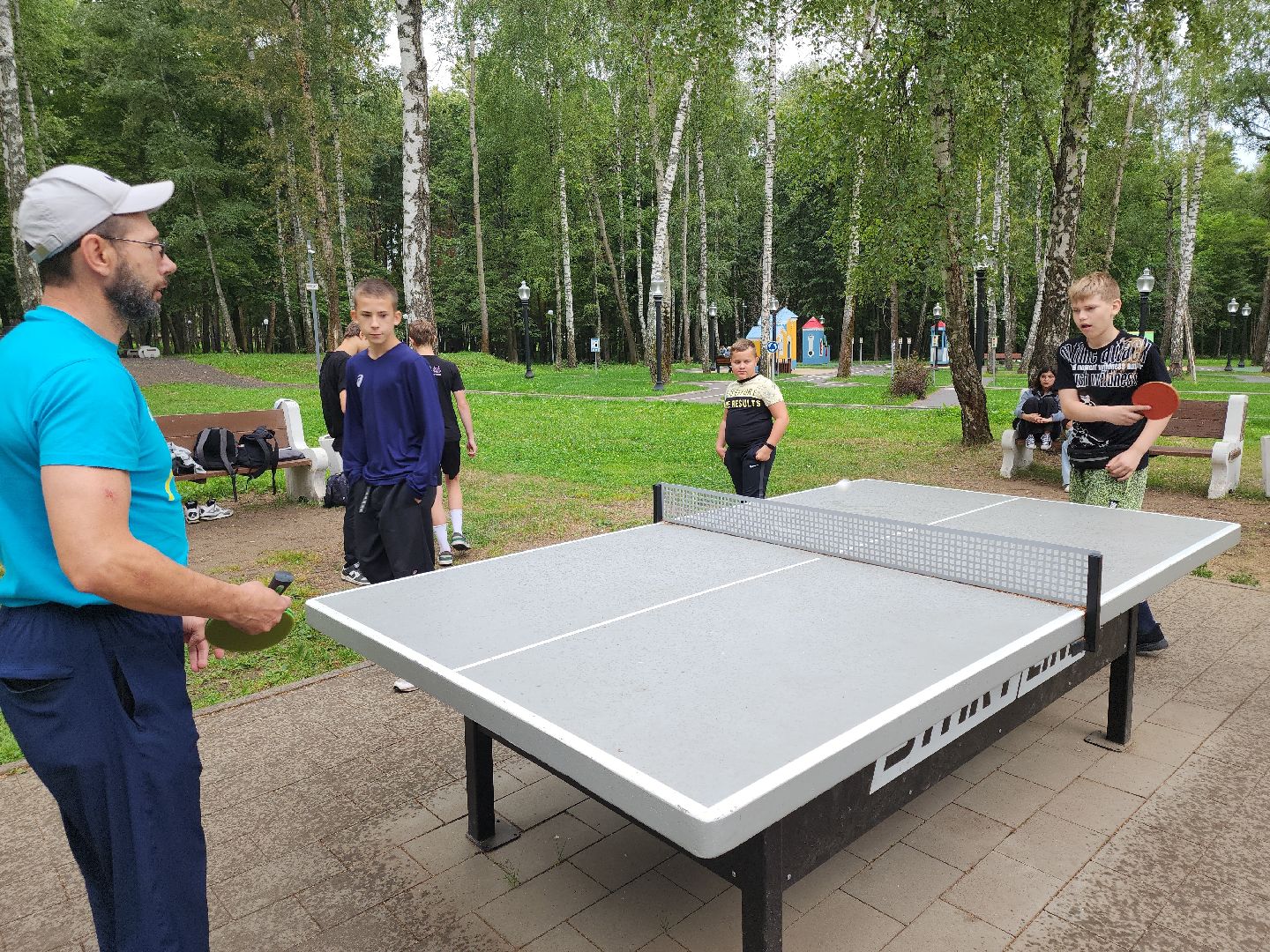 Кашира, День физкультурника, Городской парк, волейбол, баскетбол, шахматы, дартс