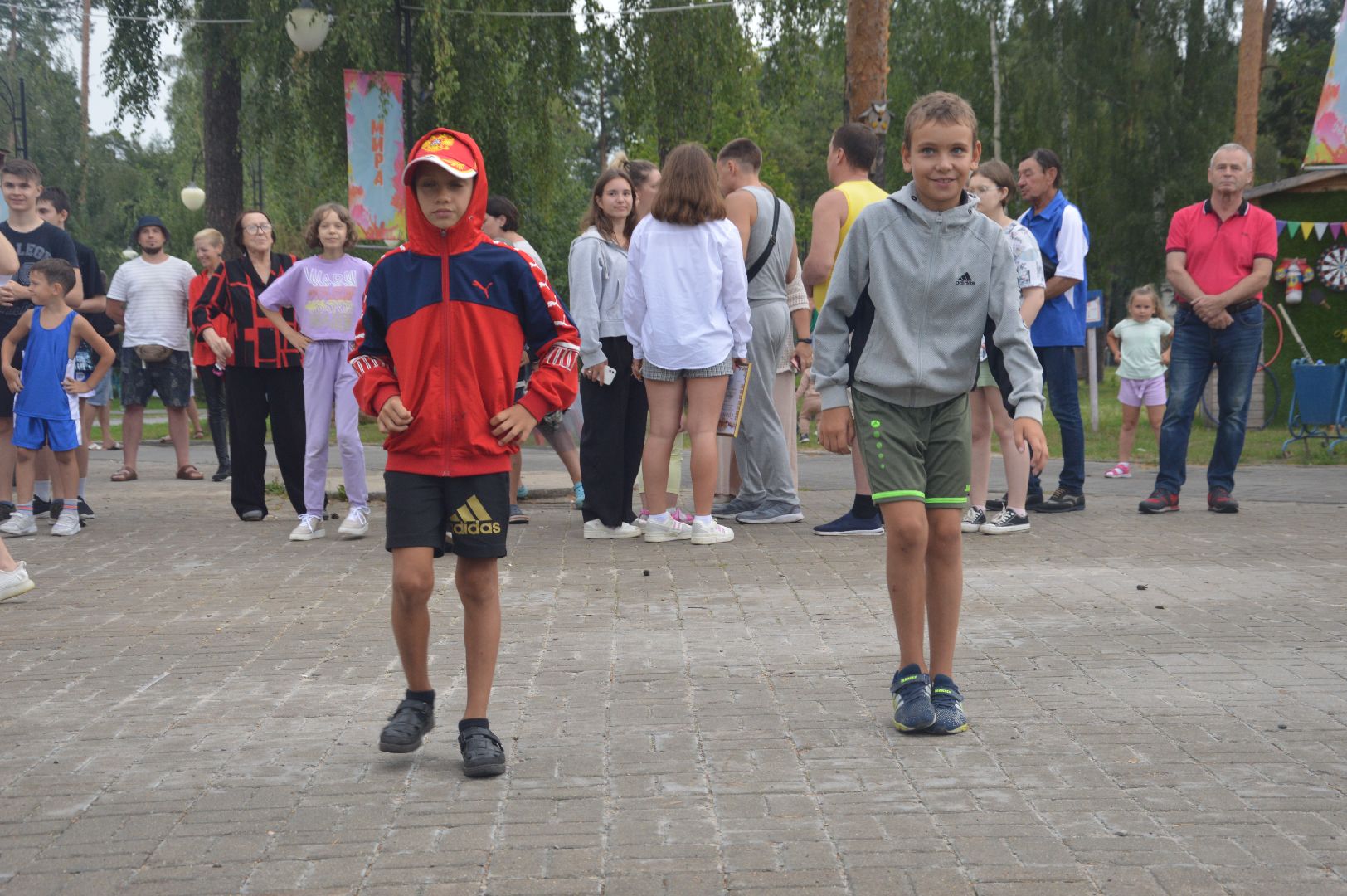 Шатура, День физкультурника, массовый забег, городской парк