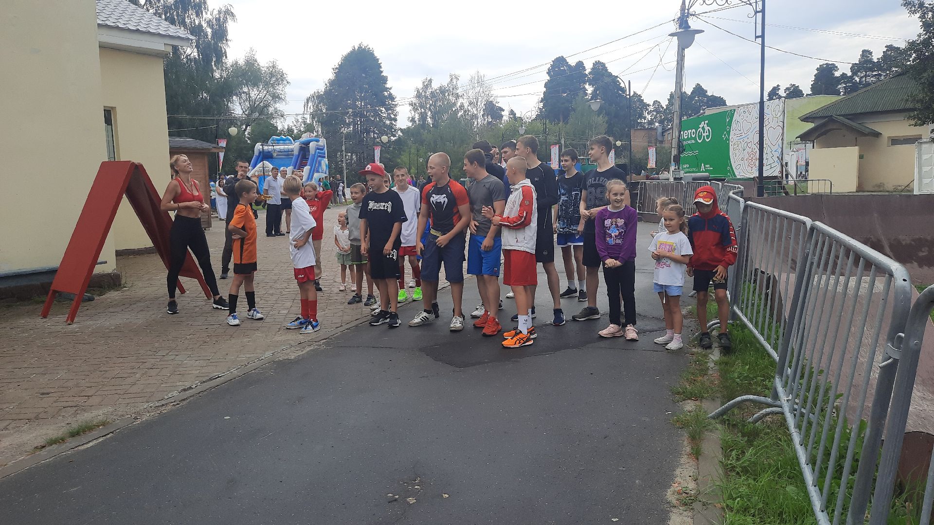 Шатура, День физкультурника, массовый забег, городской парк