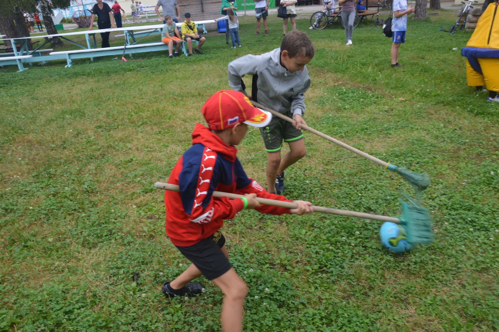 Шатура, городской парк, СУМО, Футбол, День физкультурника, шутка, праздник