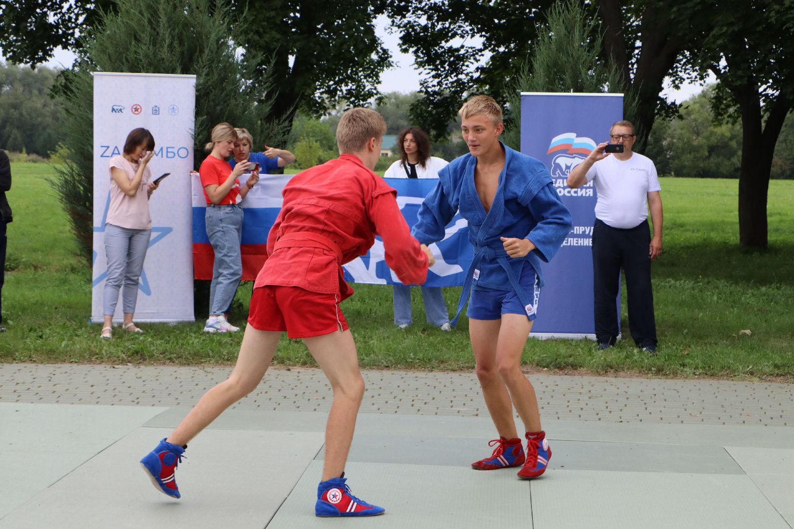 Серебряные Пруды, самбо в парке