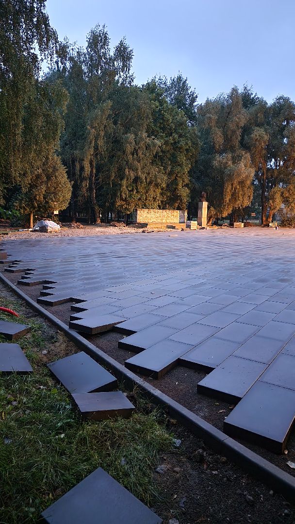 Долгопрудный, благоустройство, парки, плитка, Центральный парк, матрос Железняк