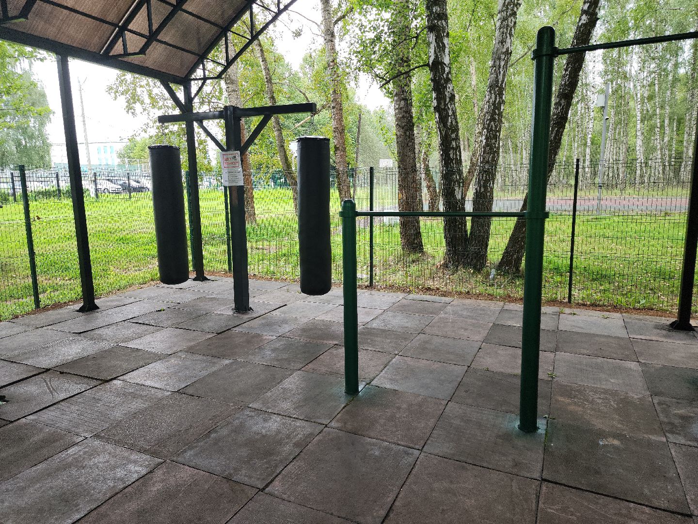 Кашира, парк, воркаут, крыша, тренажёры