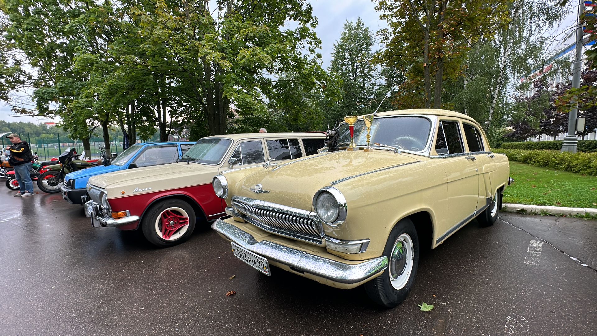 Одинцово, Мотоклуб, Ретроавтомобили, Волга