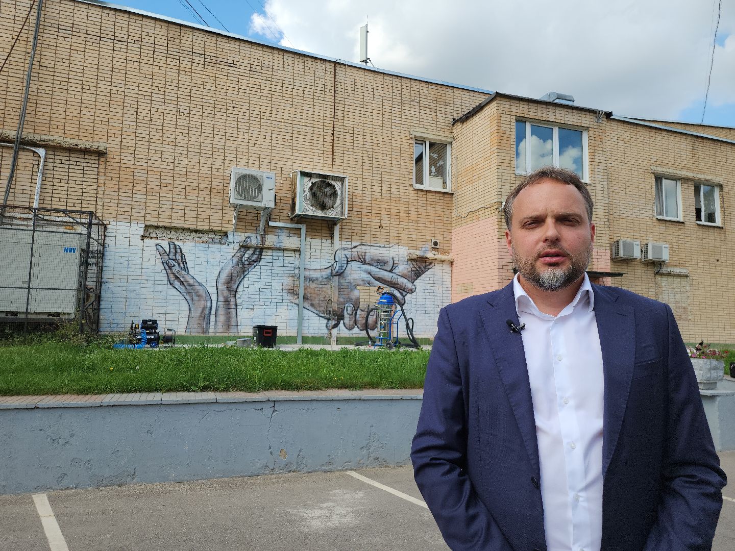 отчистка стен зданий, Домодедово