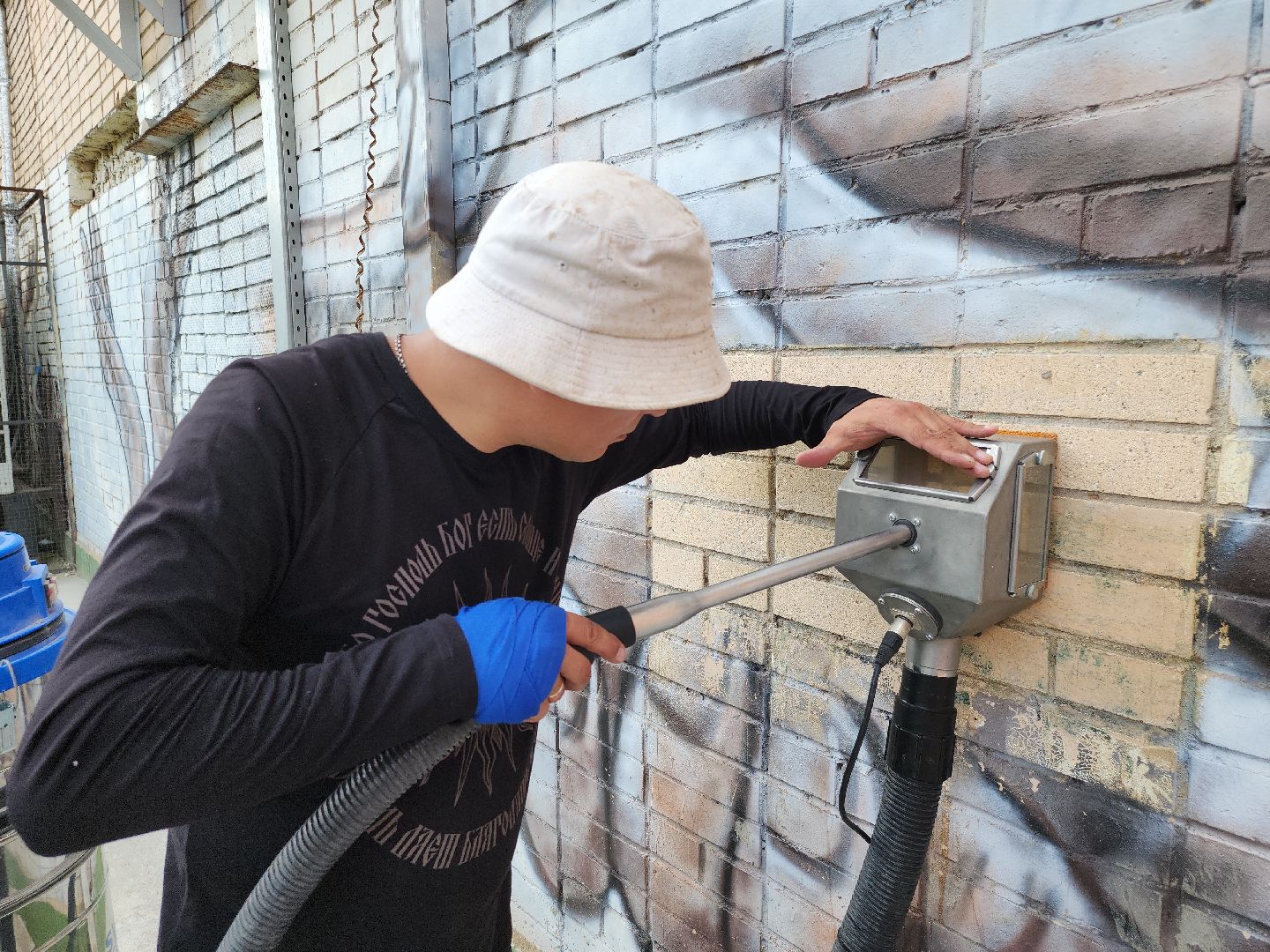 отчистка стен зданий, Домодедово