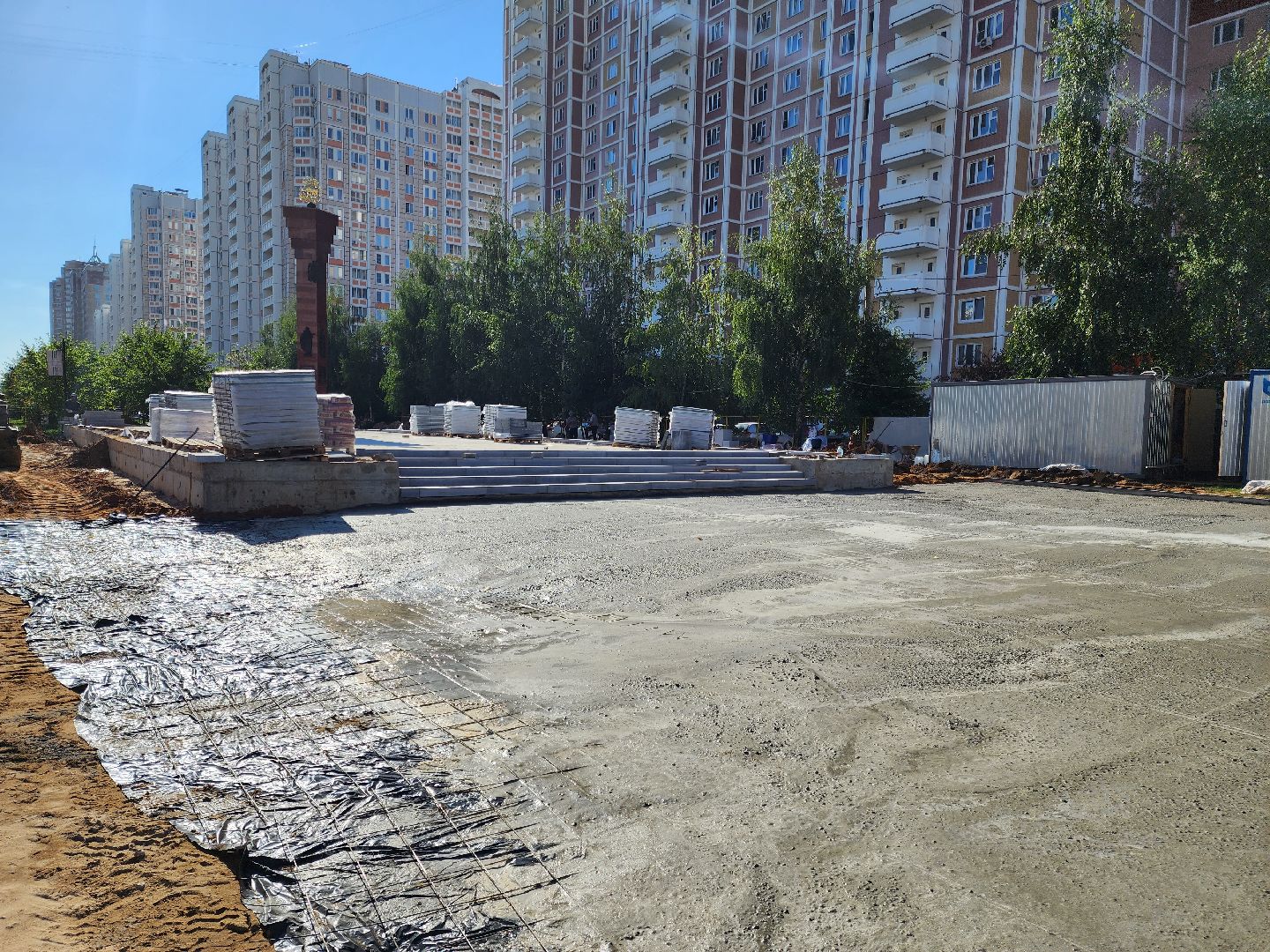 Подольск, стела, патриотизм, благоустройство