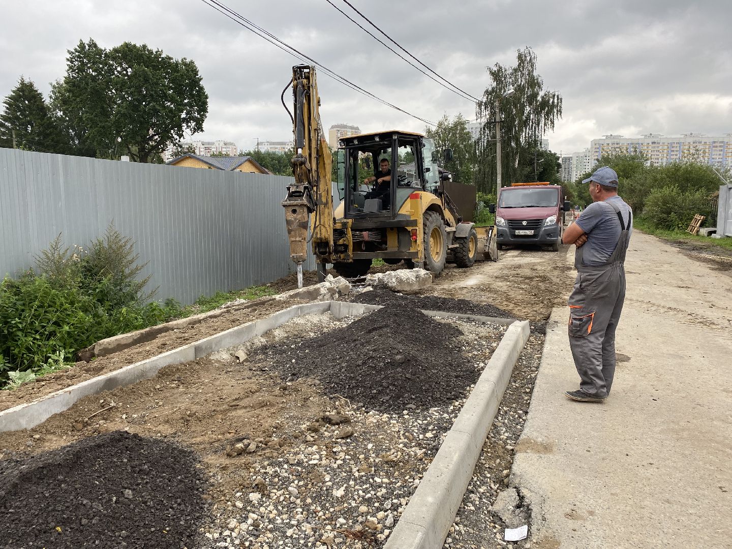 Балашиха, микрорайон Ольгино, ремонт дорог