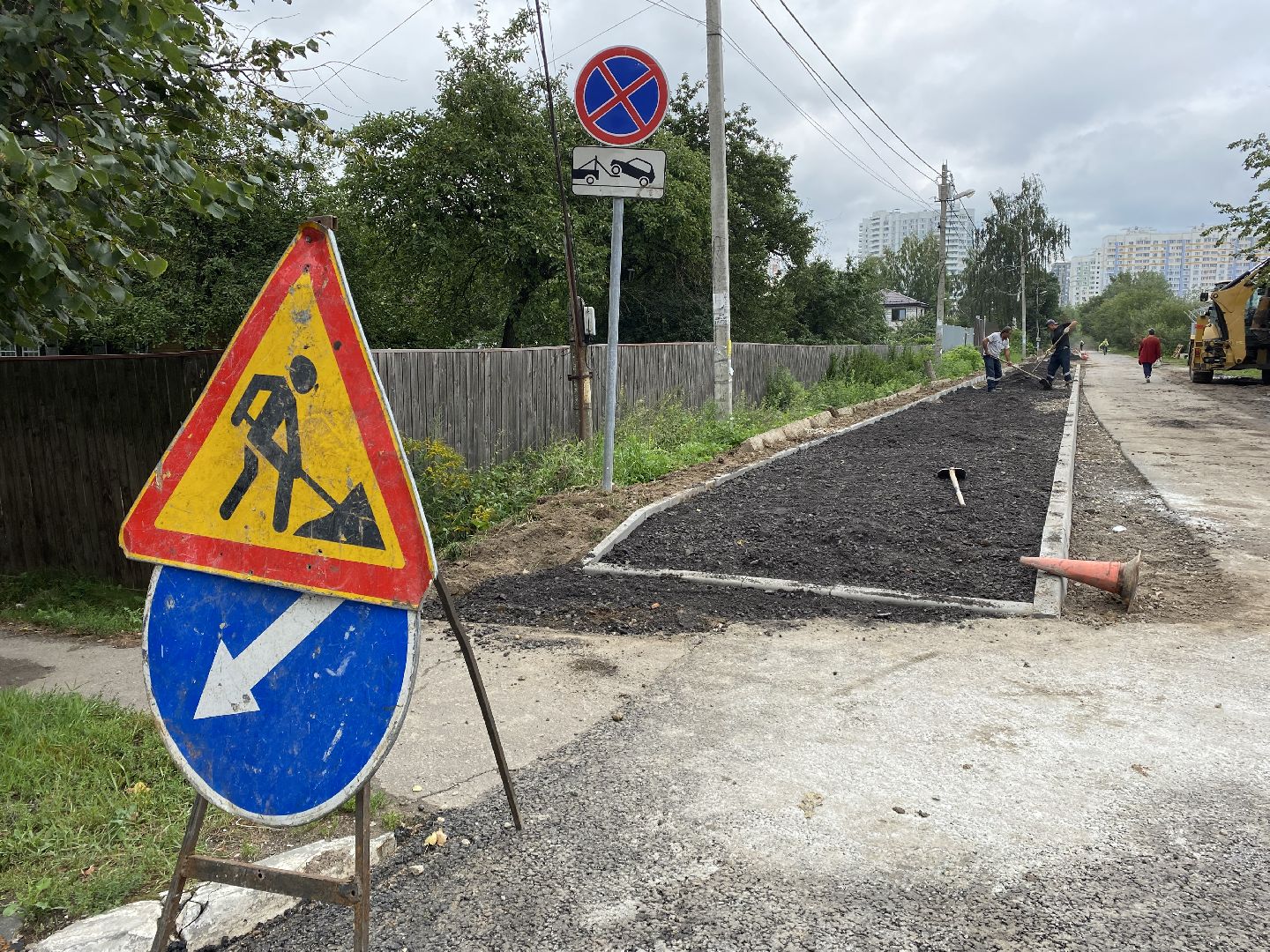 Балашиха, микрорайон Ольгино, ремонт дорог