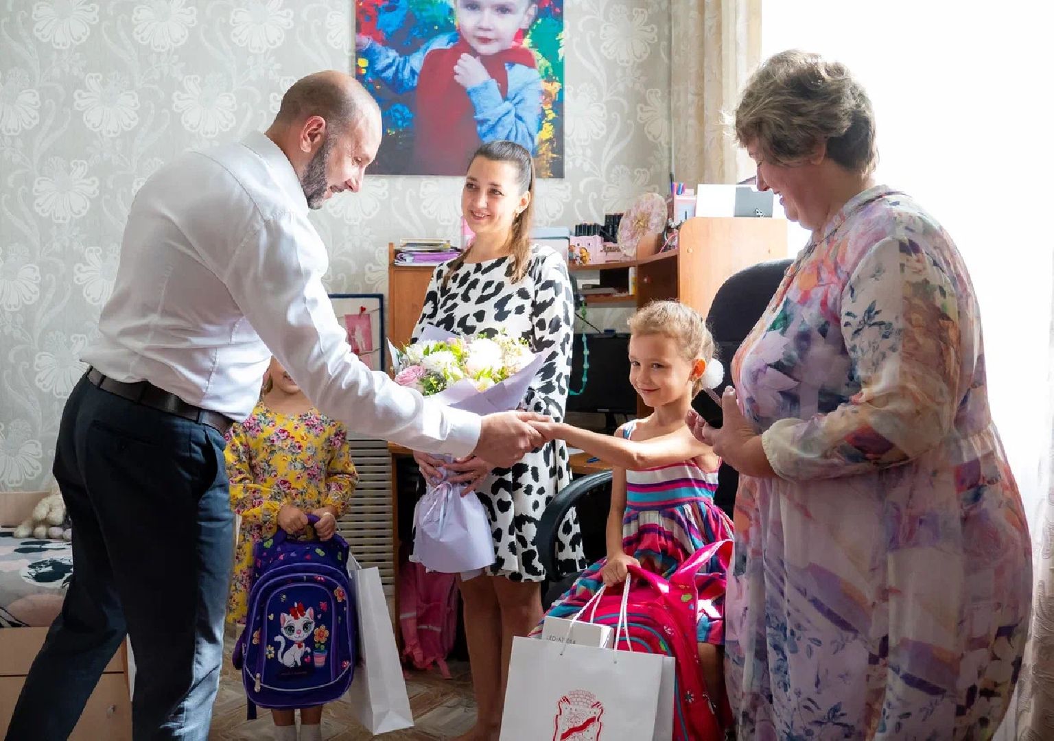 Соцподдержка, рюкзаки, первроклассники, губернатор, Заголовацкий, Орехово-Зуево