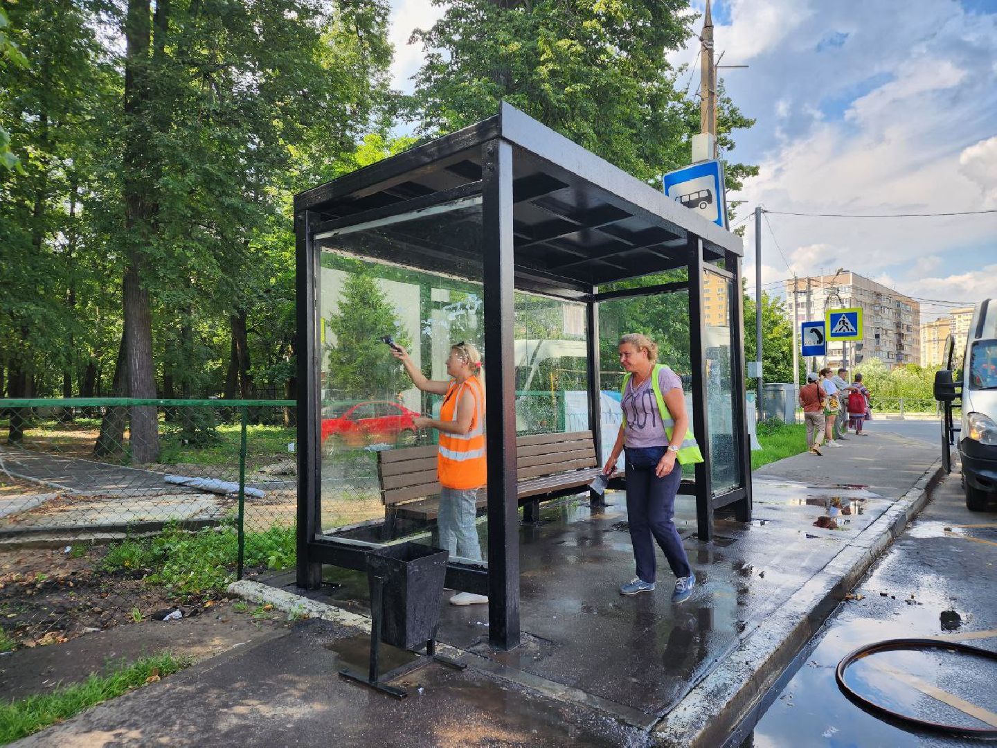 остановка, дороги, Лосино-Петровский