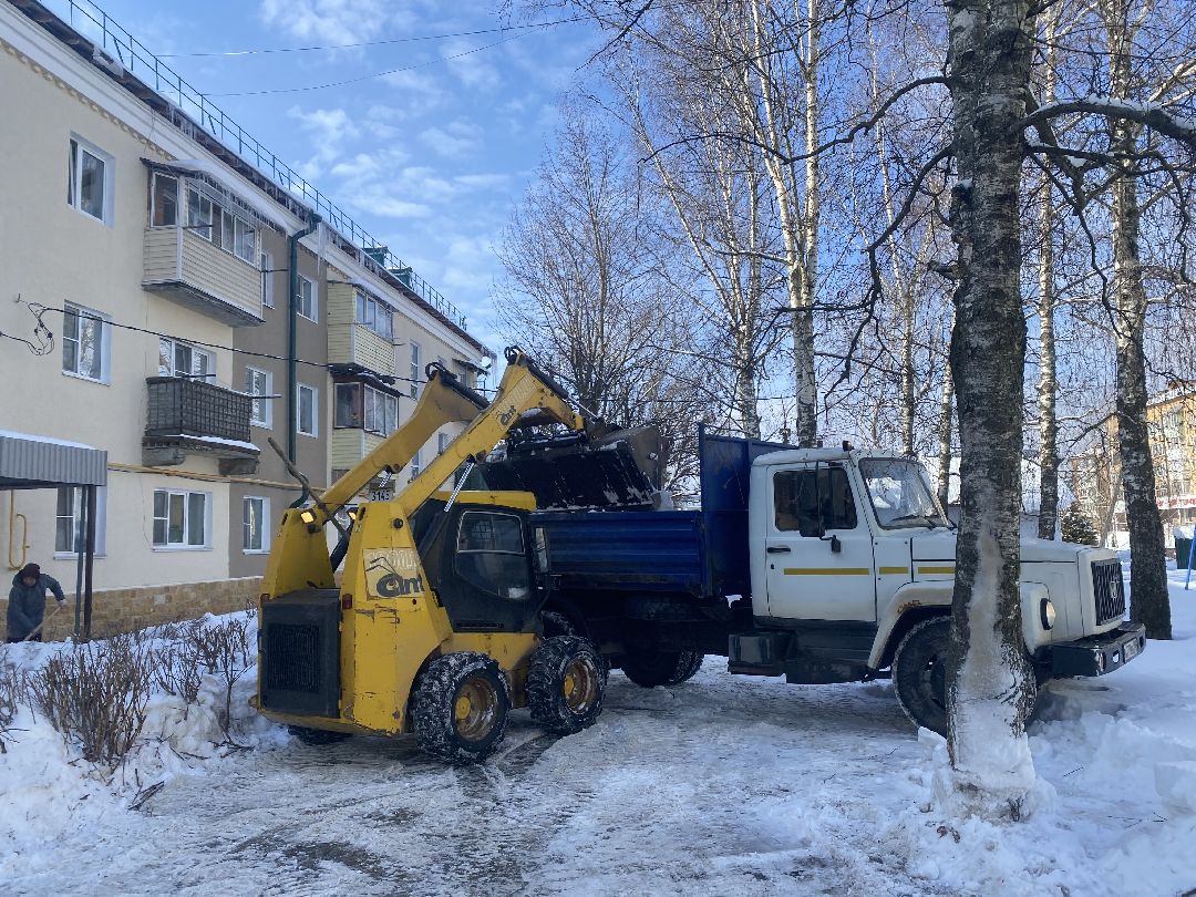 Шаховская, уборка снега, Мпкх,