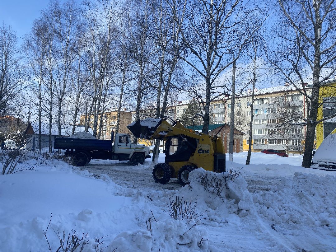 Шаховская, уборка снега, Мпкх,