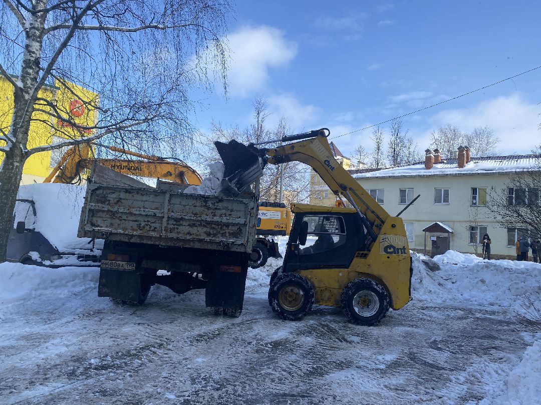 Шаховская, уборка снега, Мпкх,