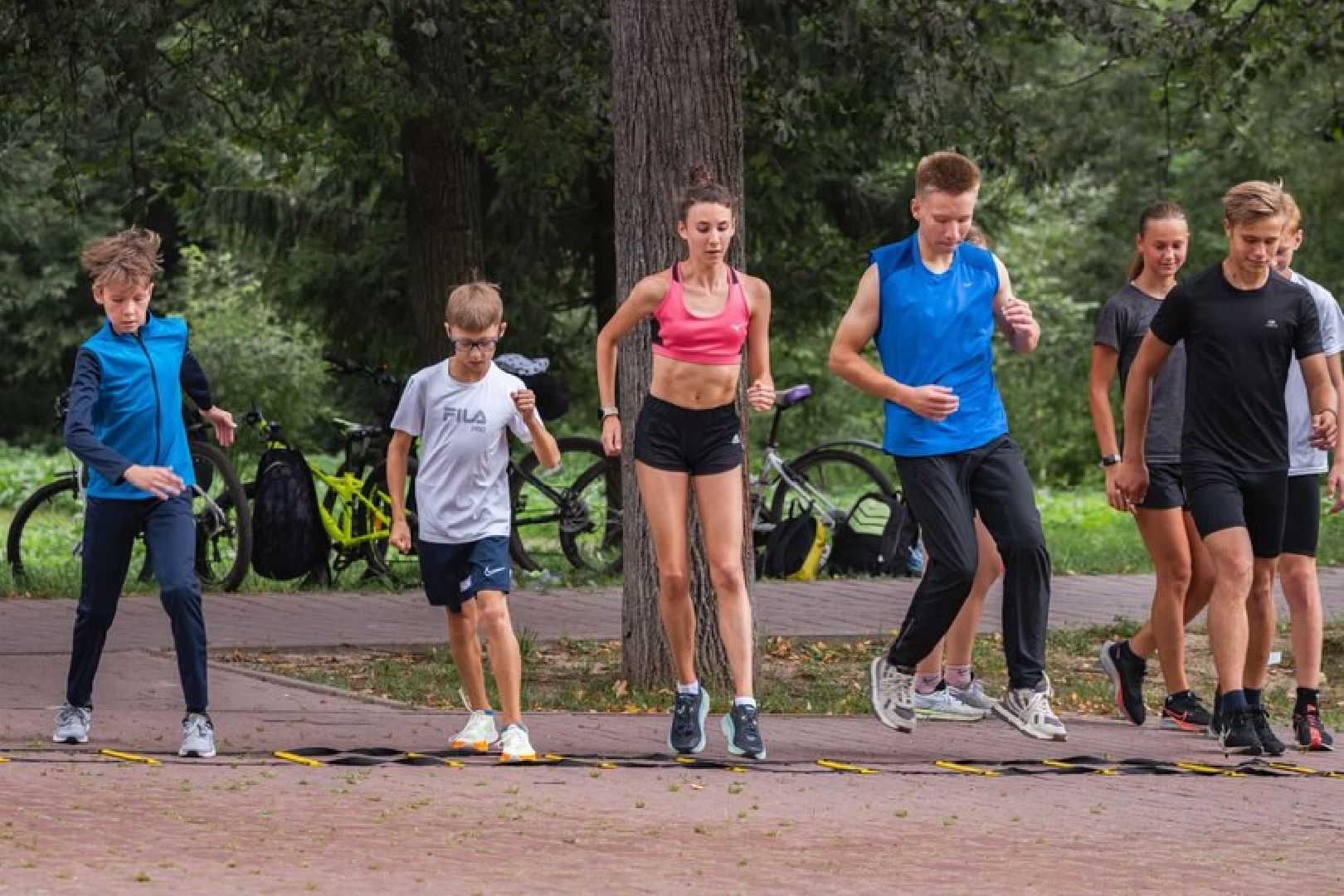 Чехов, спорт, тайский бокс, парк, тренировка