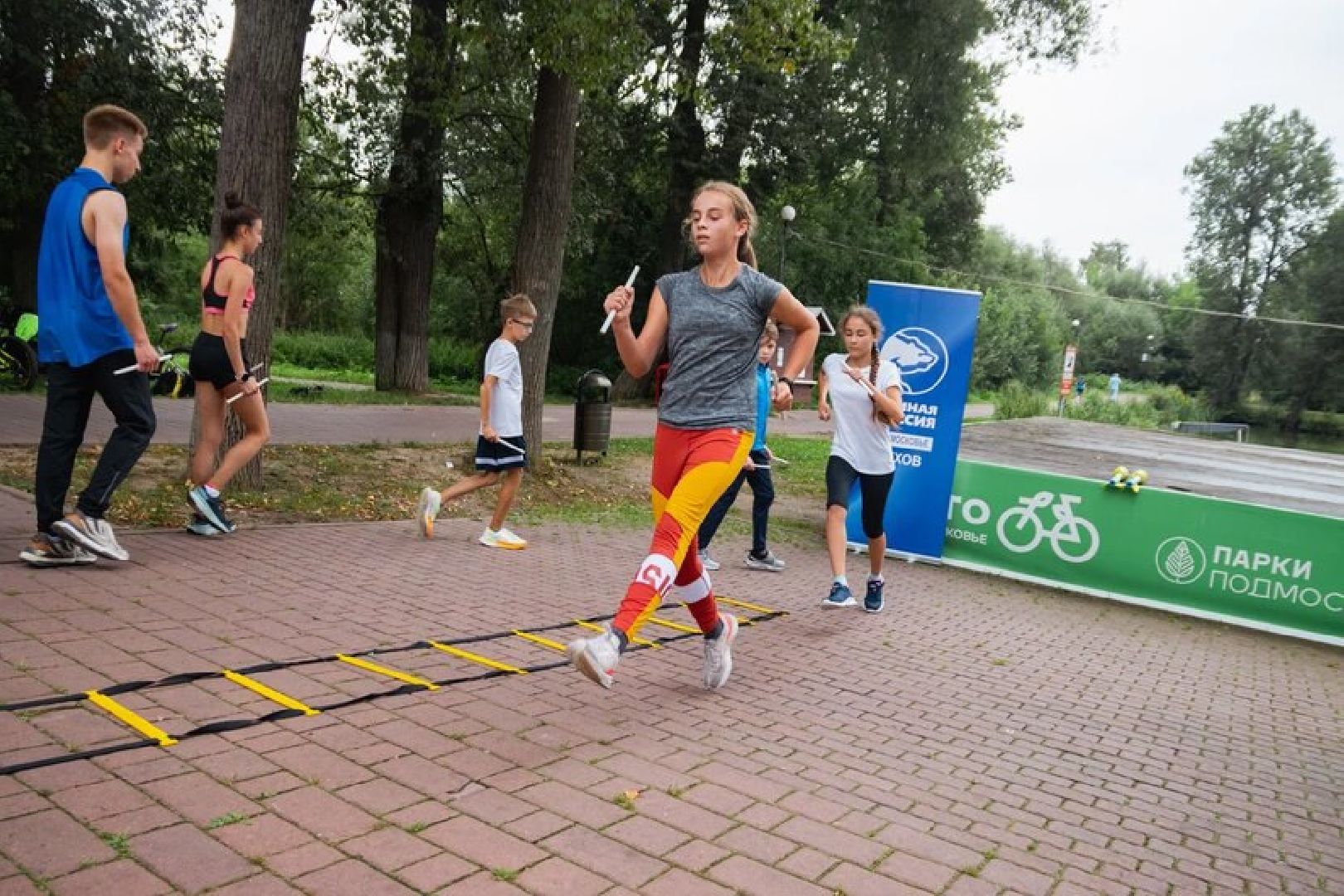 Чехов, спорт, тайский бокс, парк, тренировка