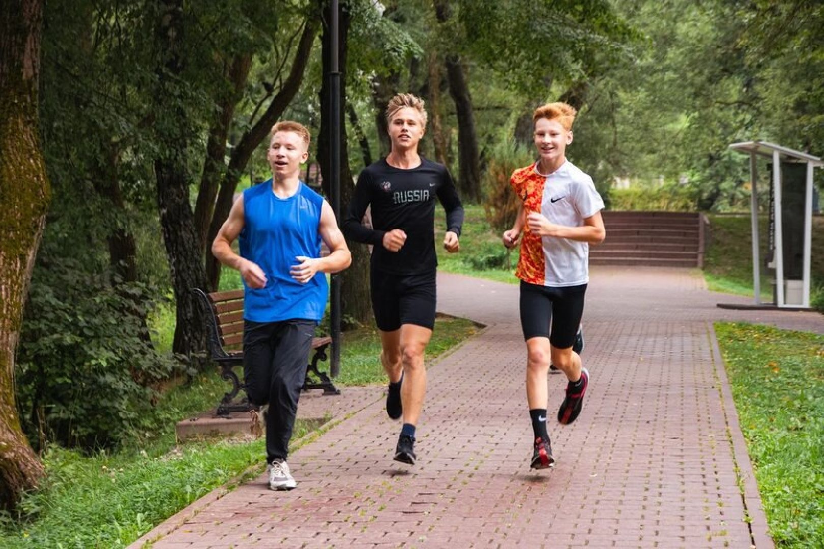 Чехов, спорт, тайский бокс, парк, тренировка