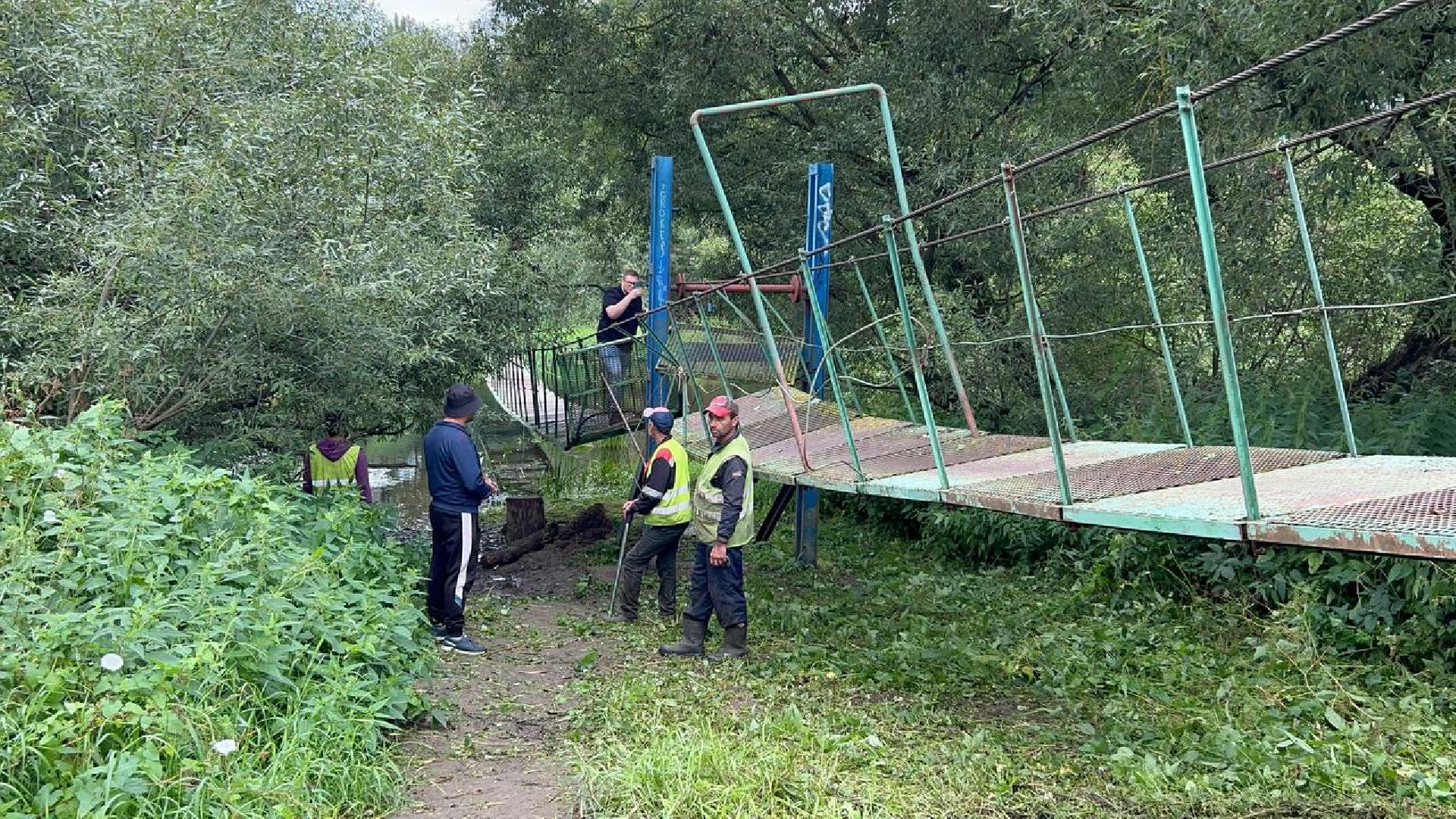 Подольск, подвесной мост, ремонт, власть, обращение жителей