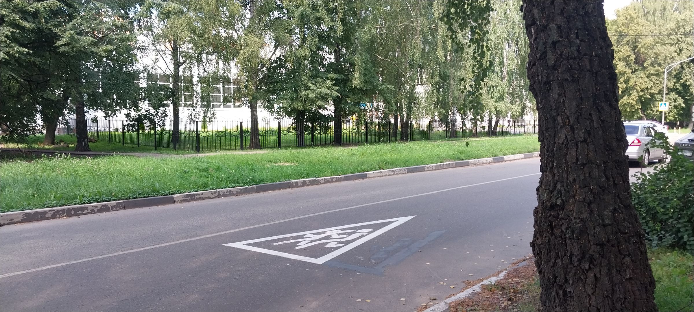 Коломна, дороги, дорожная разметка