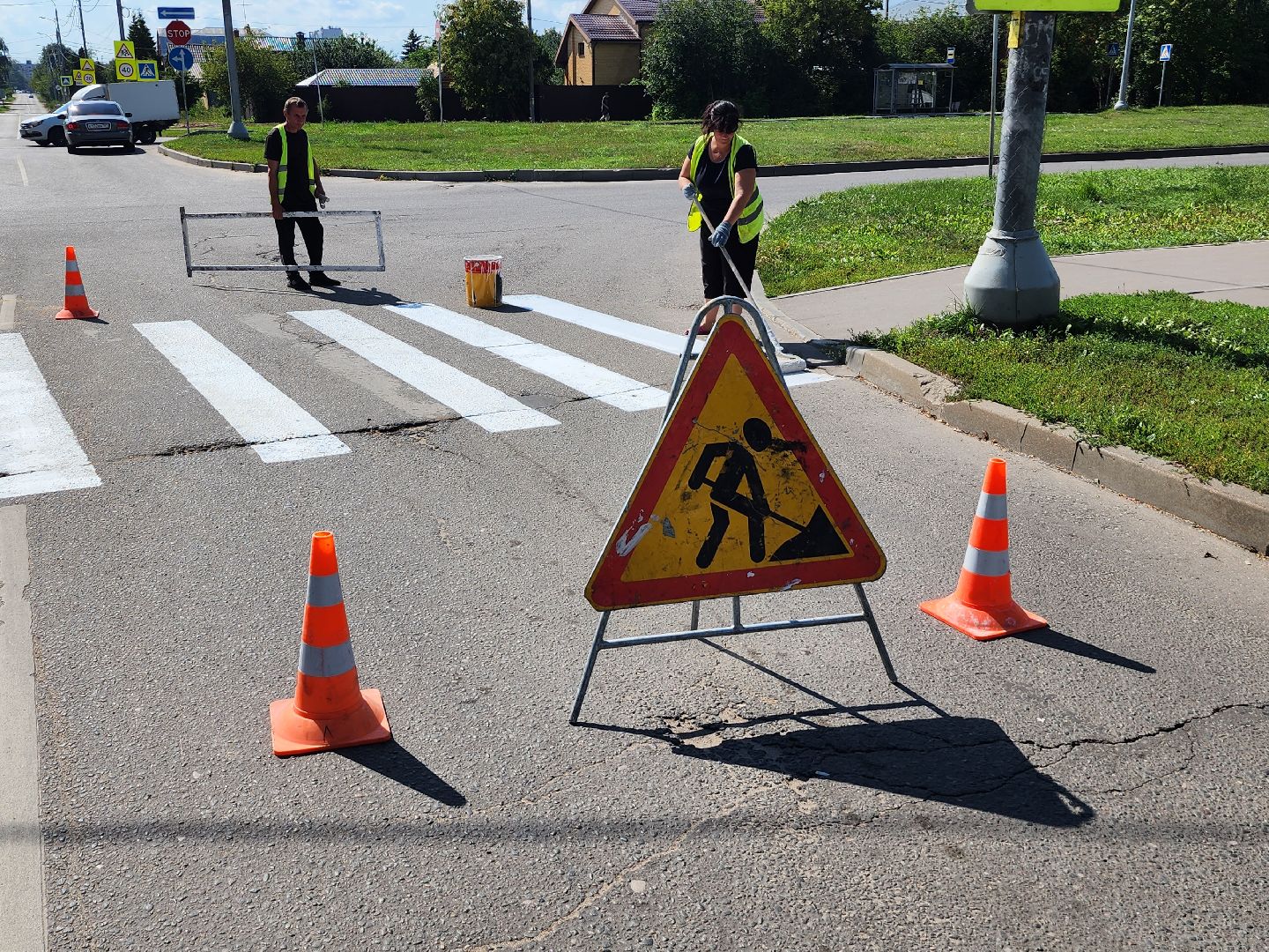 зебра, дороги, пешеходные переходы, дорожная разметка, серпухов, добродел,