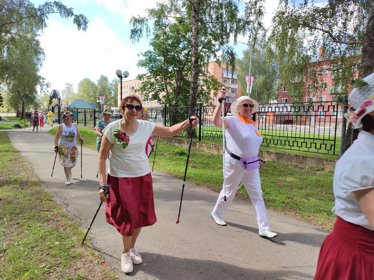 #активноедолголетие, #скандинавскаяходьба, #костюмированныйскандипроход, #талдом, #спорт
