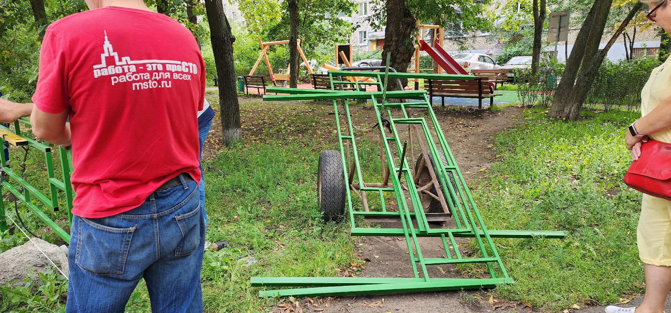 благоустройство, Белая Дача, палисадник, установка ограждения, Котельники