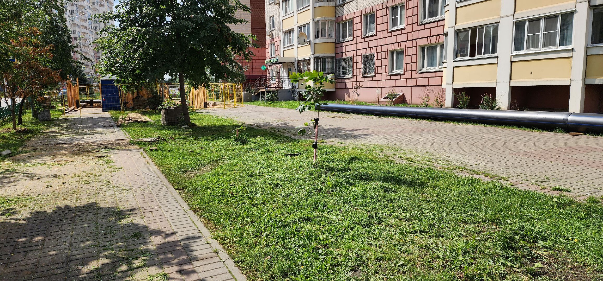 покос травы, благоустройство, Котельники