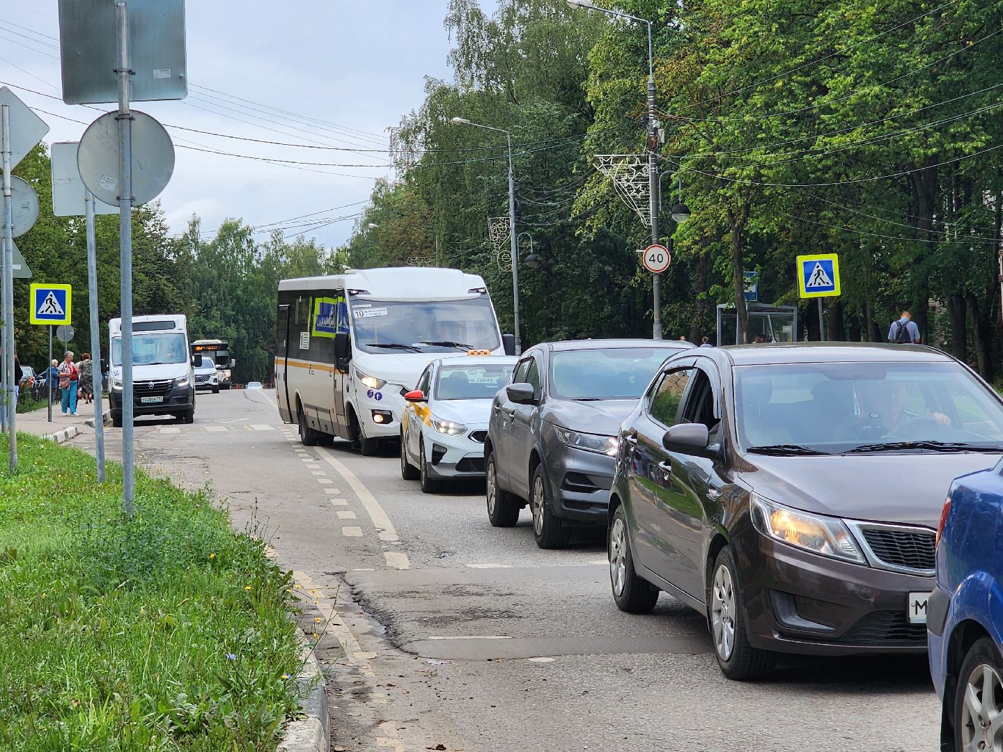 Звенигород, благоустройство остановок