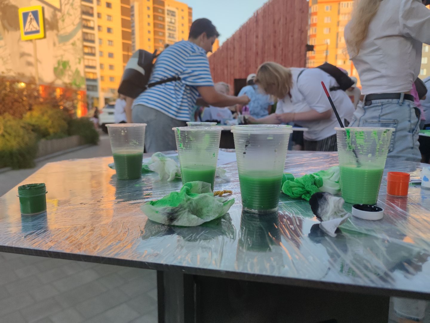 Коллективное творчество, рисование, картина, праздник, Дубна