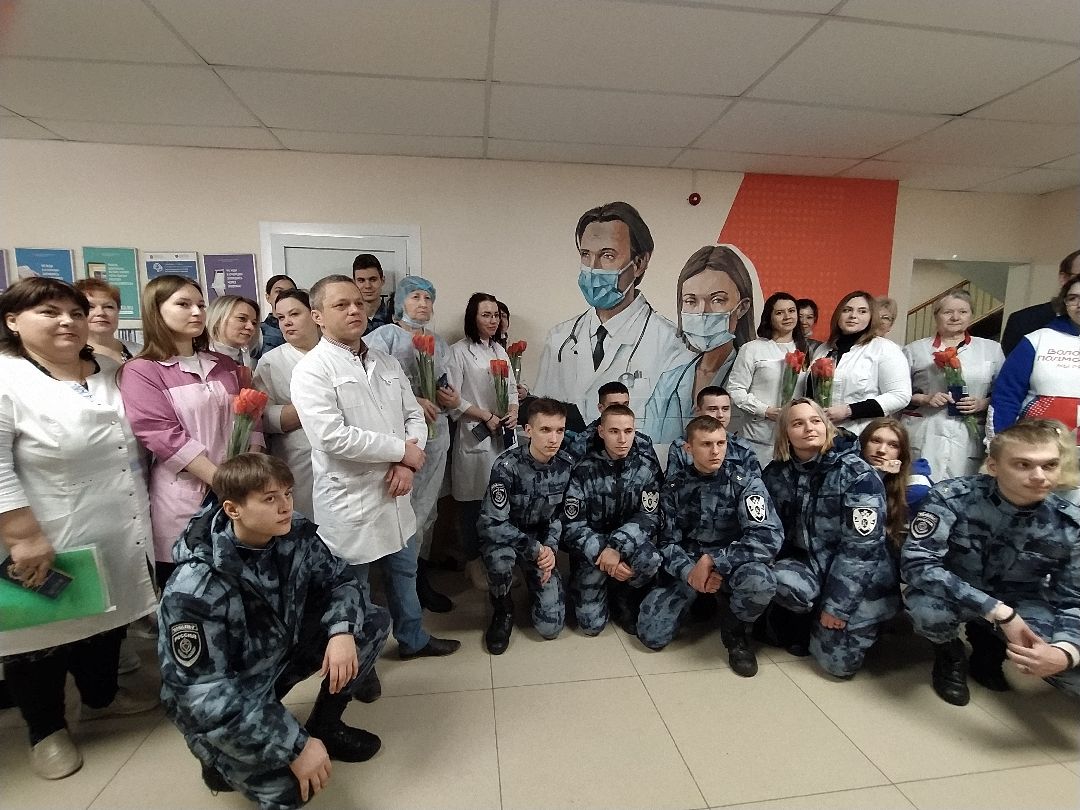 Граффити, акция, Щёлково, больница, Спасибо, врачи