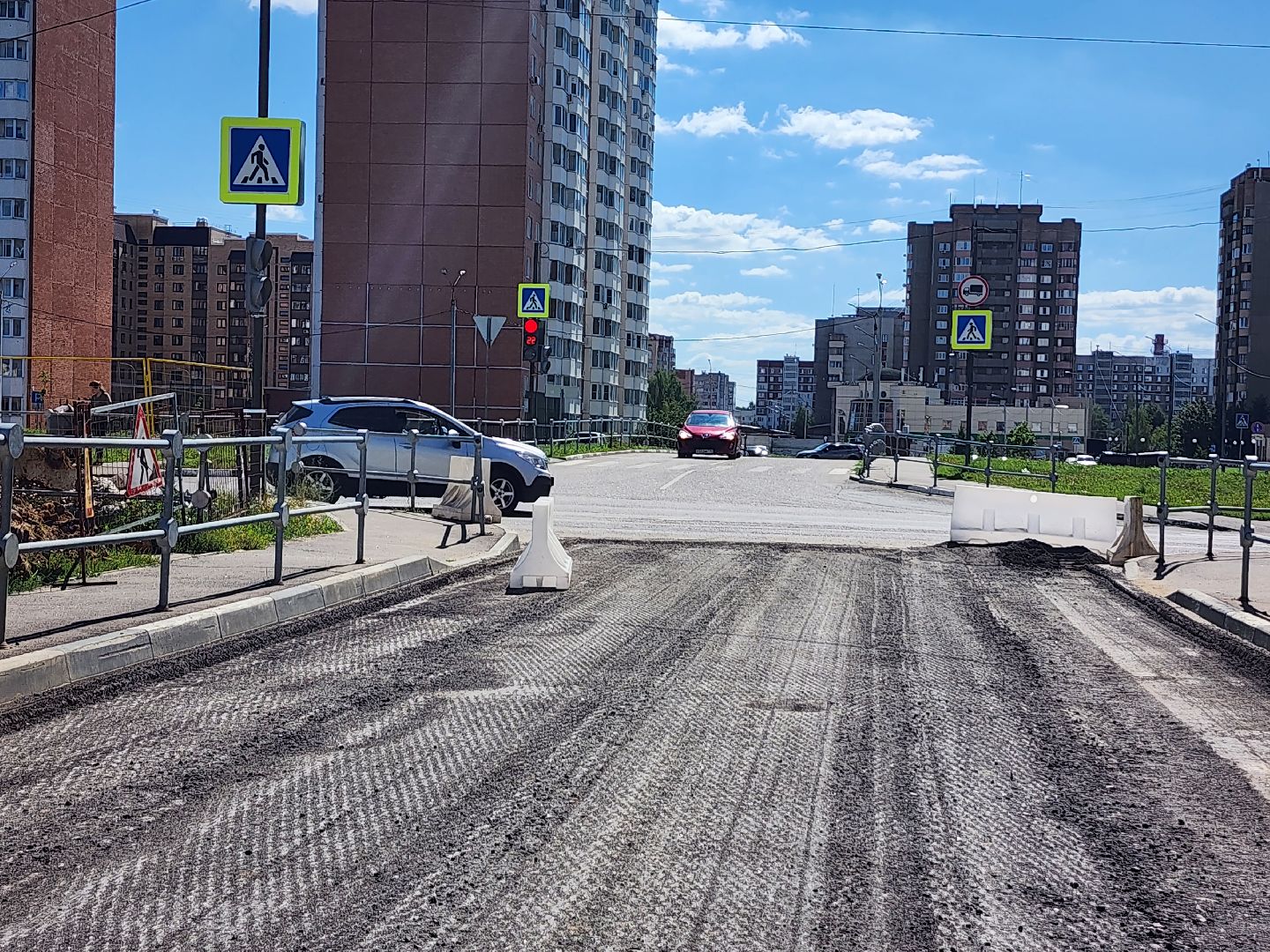 строительство, новая поликлиника, строительство дорог, новая дорога, серпухов, улица героев отечества, ивановские дворики,