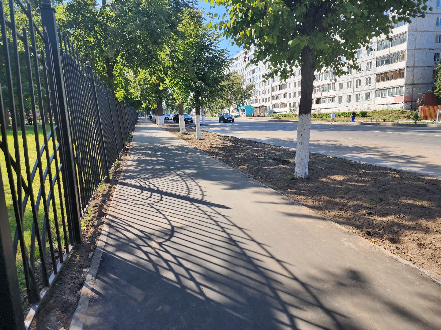 Павловский Посад, городской округ павловский Посад, люди, благоустройство, тротуар, улица, ремонт