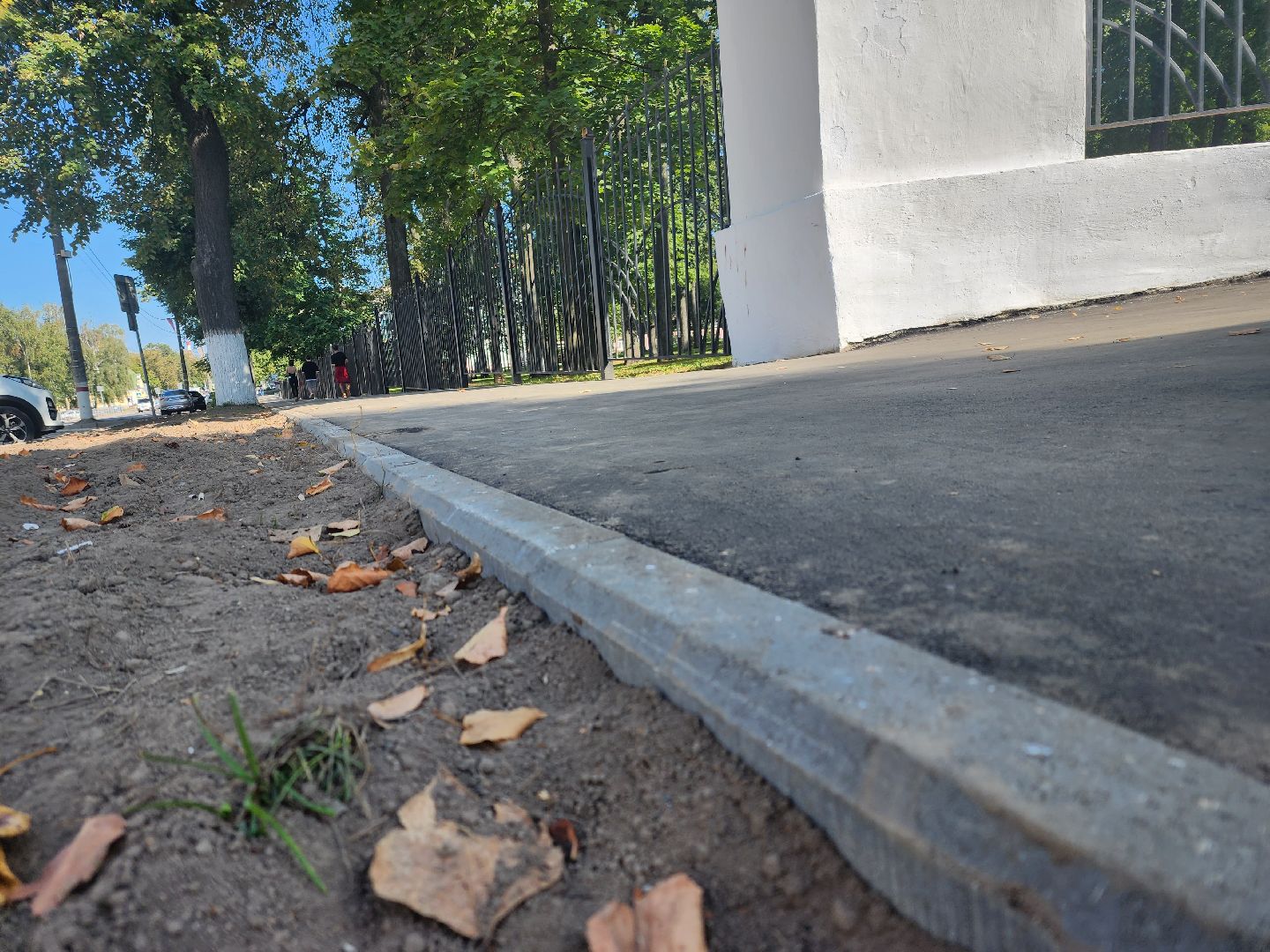 Павловский Посад, городской округ павловский Посад, люди, благоустройство, тротуар, улица, ремонт