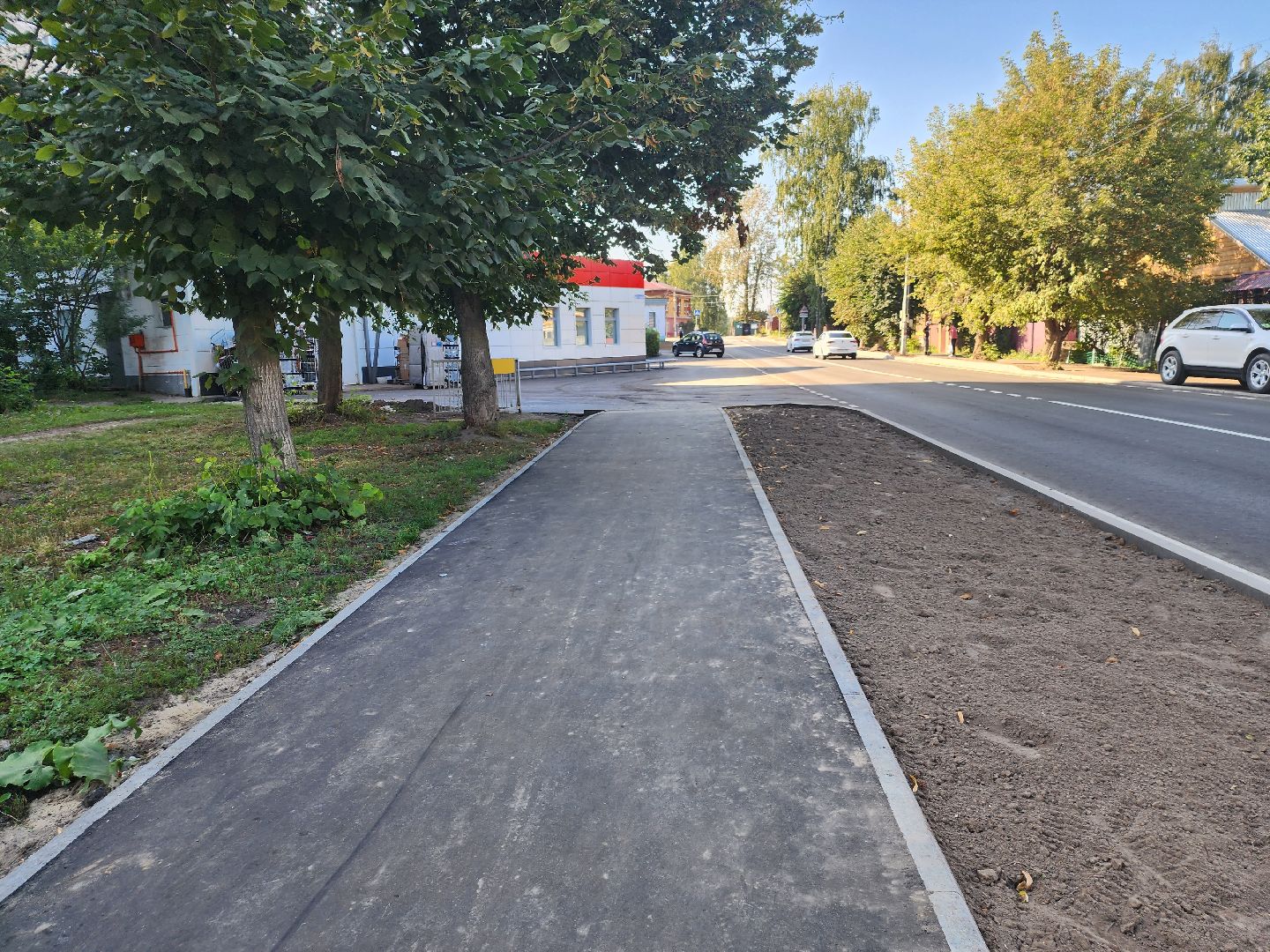 Павловский Посад, городской округ павловский Посад, люди, благоустройство, тротуар, улица, ремонт