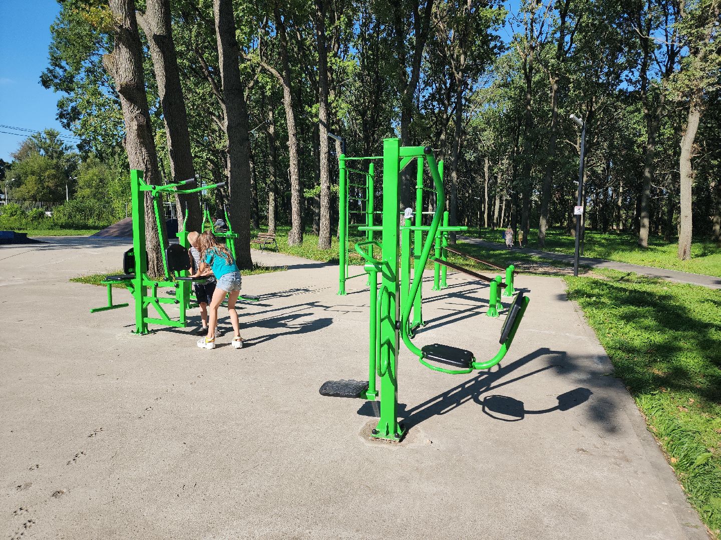 Кашира, Ожерелье, парк, тренажёры, скейтпарк, благоустройство