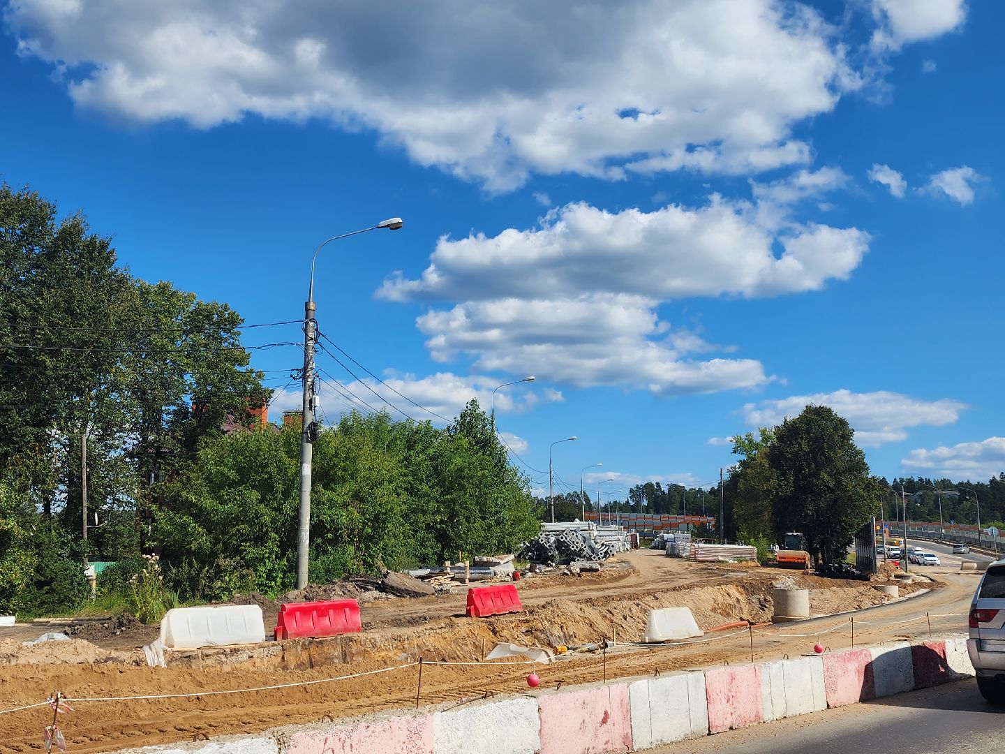 Звенигород, благоустройство дорог,ЦКАД